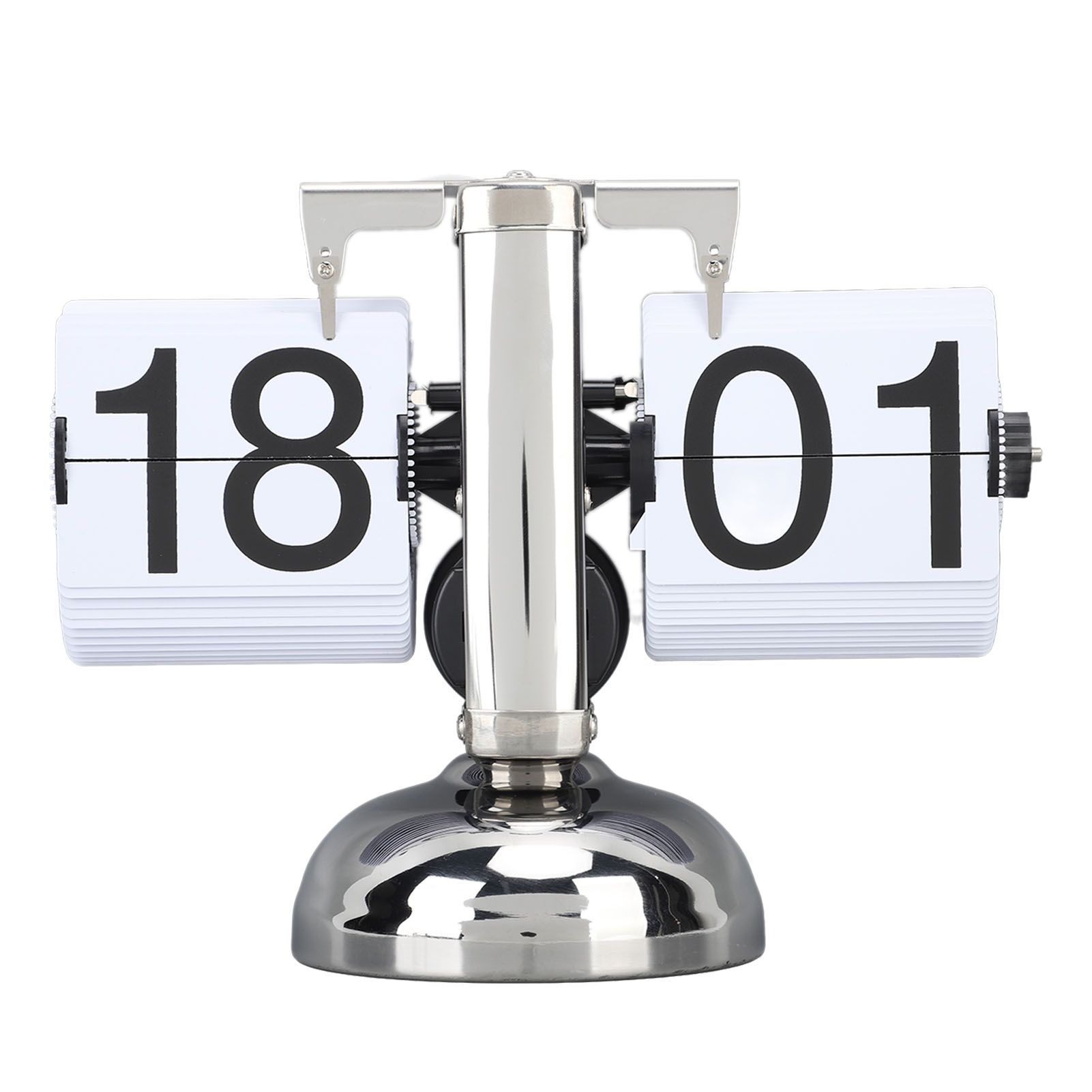 Retro Digital Flip Down Clock Mechanical Flip Desk Clock Battery Powered for view 3