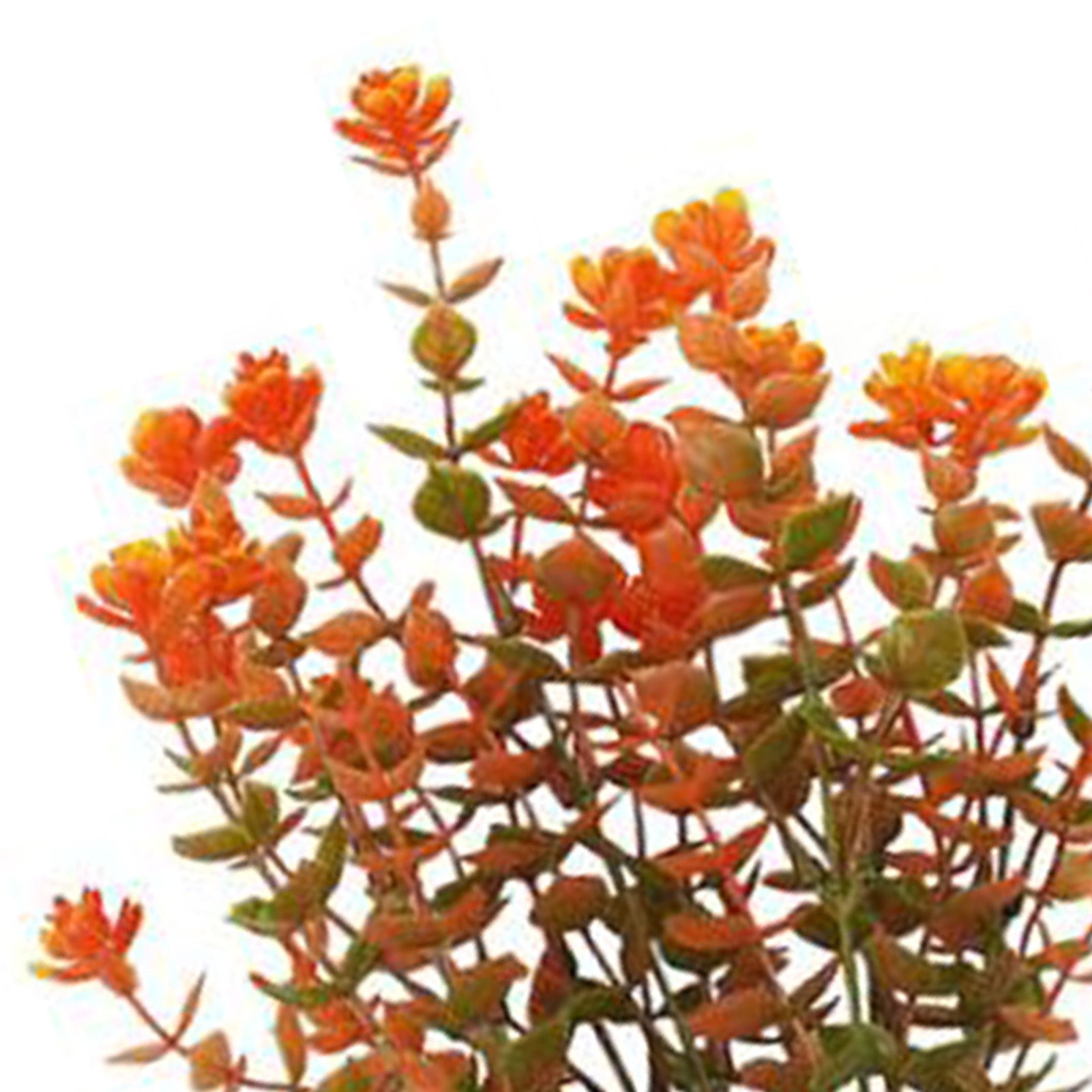 10 Pcs Artificial Fall Eucalyptus Decor 7 Fork Plastic Artificial Eucalyptus view 2