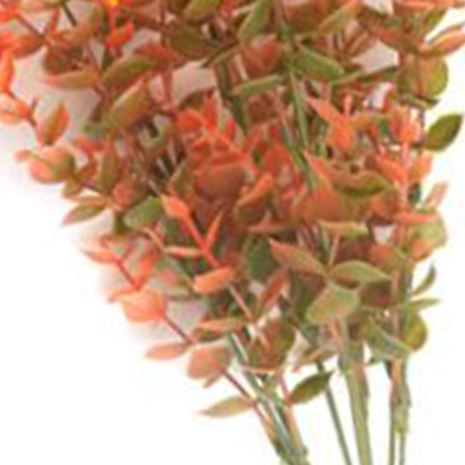 10 Pcs Artificial Fall Eucalyptus Decor 7 Fork Plastic Artificial Eucalyptus view 2