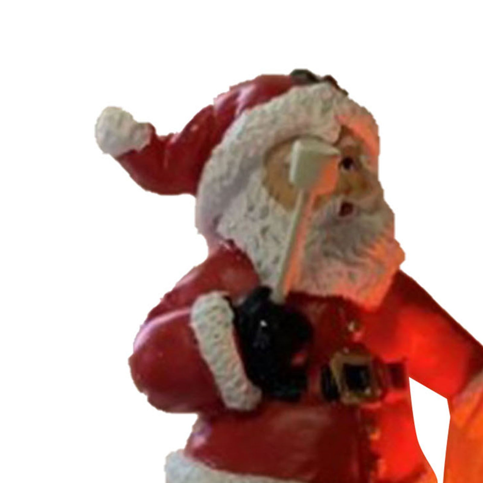 Xmas Night Light Flickering Campfire Effect Resin Plug In Night Lamp Holiday view 7
