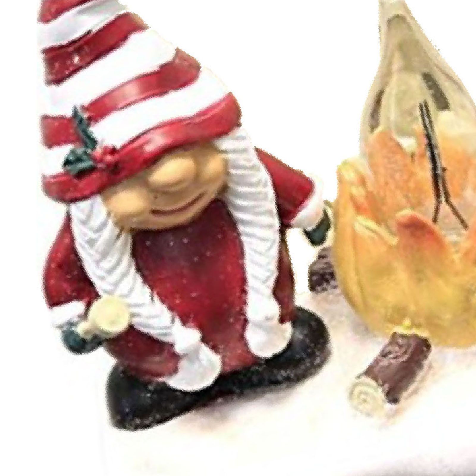 Xmas Night Light Flickering Campfire Effect Resin Plug In Night Lamp Holiday view 2