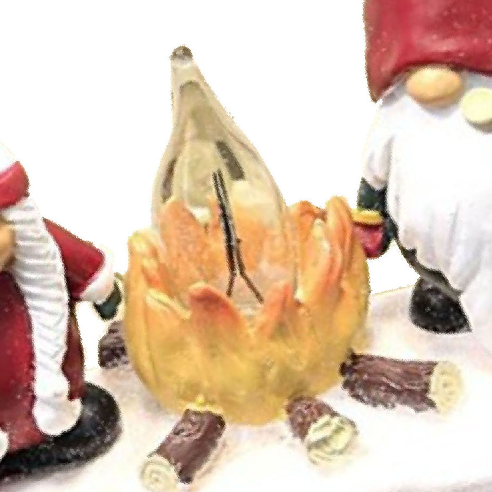 Xmas Night Light Flickering Campfire Effect Resin Plug In Night Lamp Holiday view 7