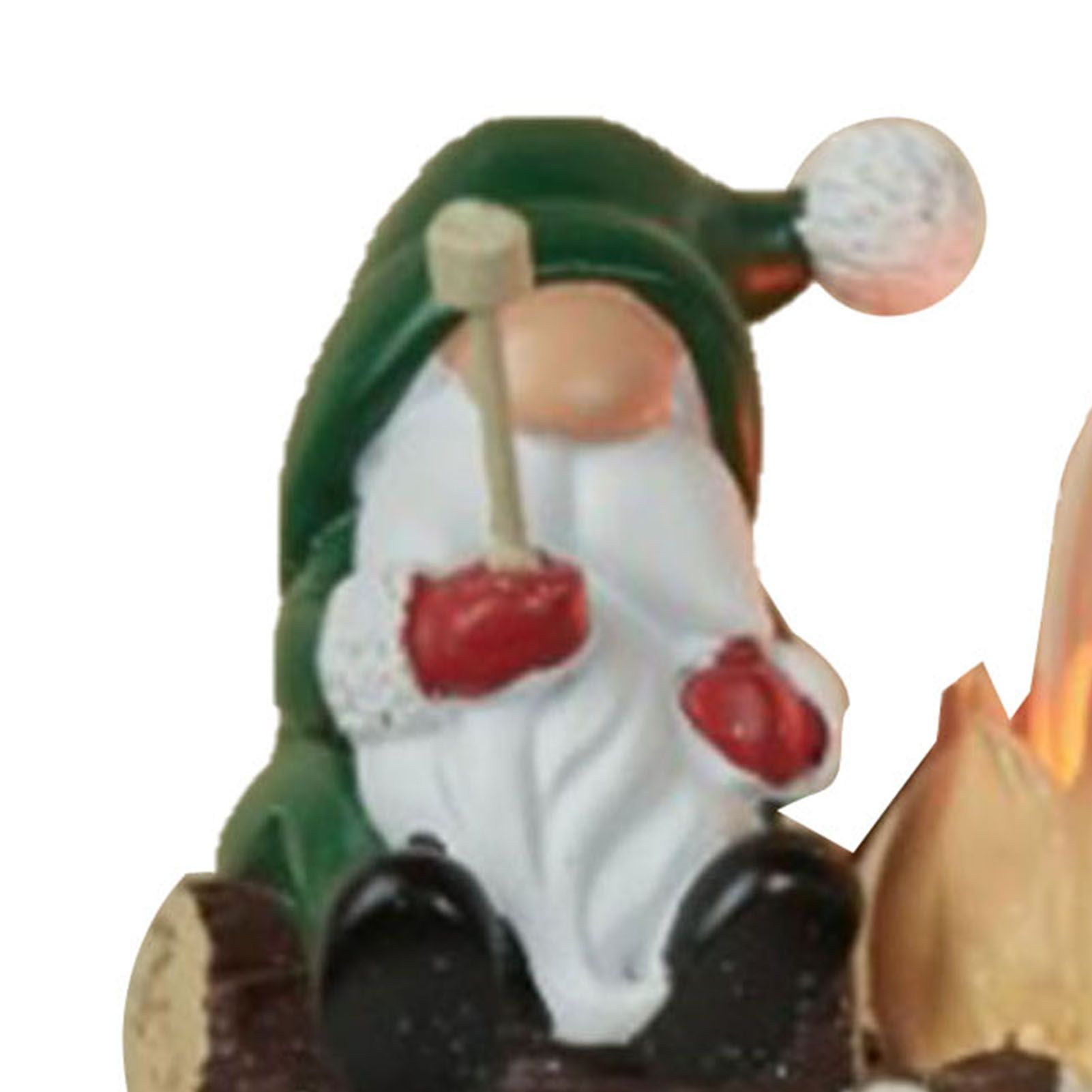 Xmas Night Light Flickering Campfire Effect Resin Plug In Night Lamp Holiday view 2