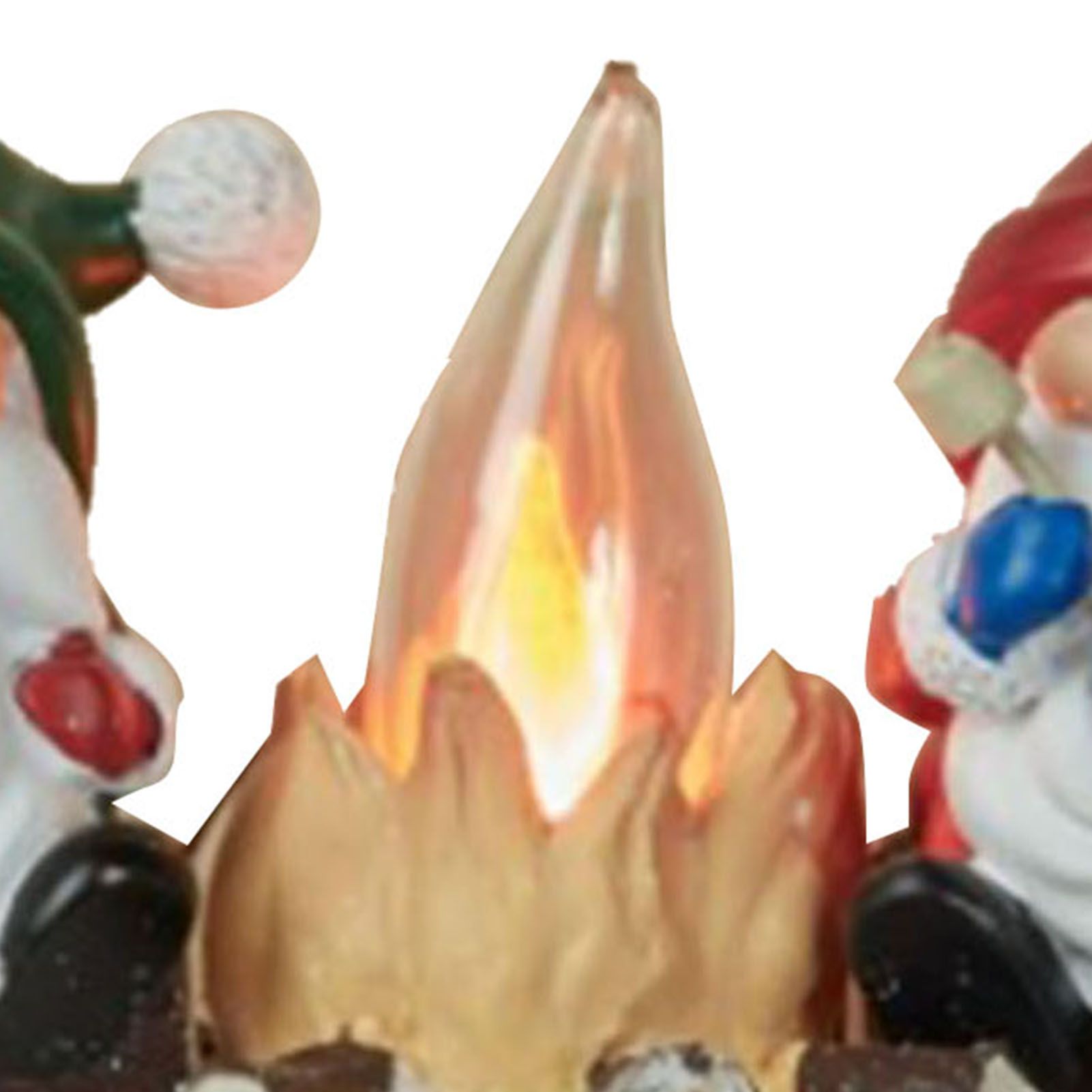 Xmas Night Light Flickering Campfire Effect Resin Plug In Night Lamp Holiday view 5