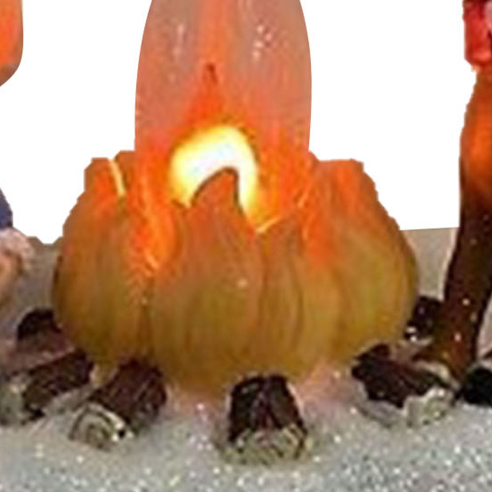 Xmas Night Light Flickering Campfire Effect Resin Plug In Night Lamp Holiday view 2
