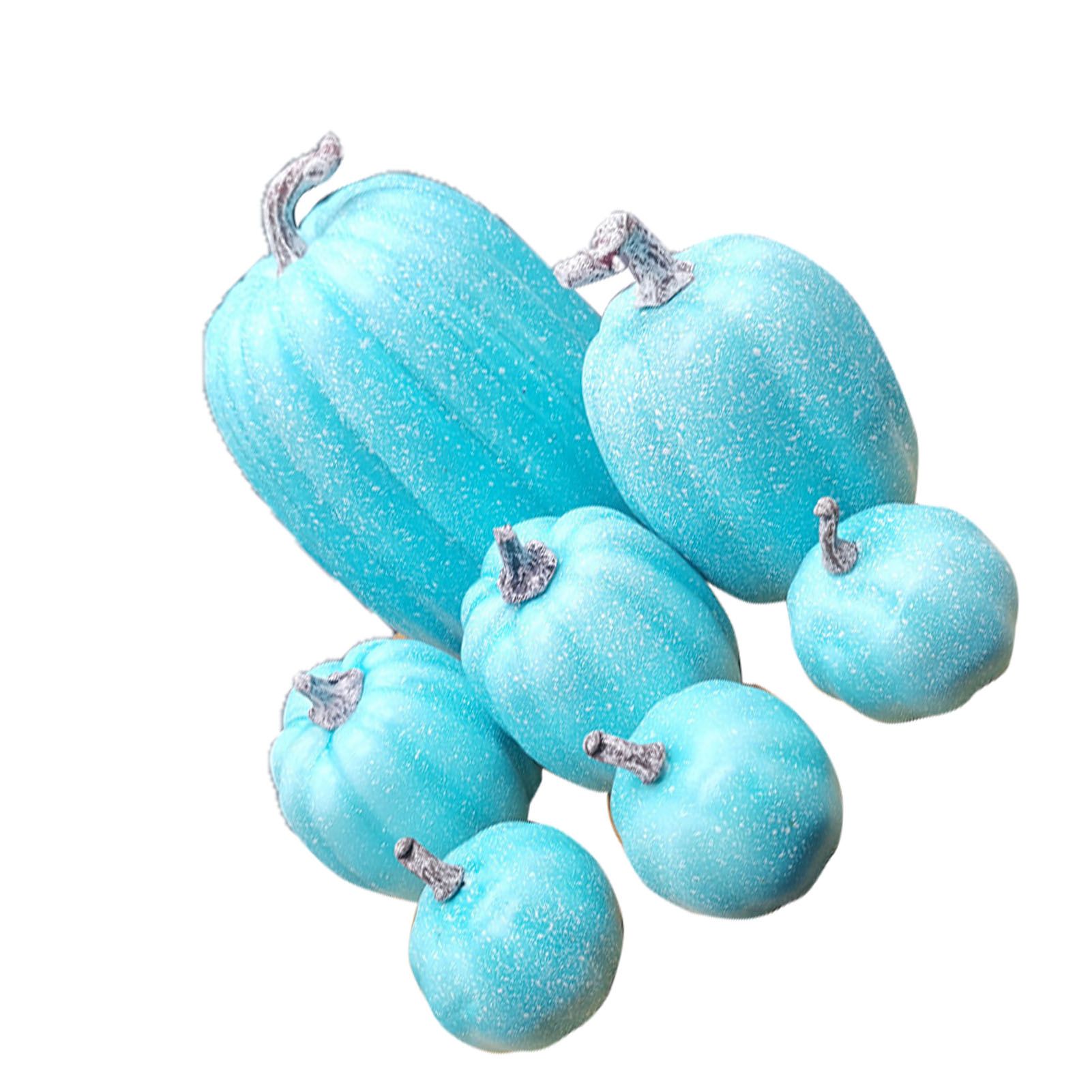 7 Pcs Artificial Pumpkin Cute Lifelike Foam Harvest Pumpkins for Autumn view 4