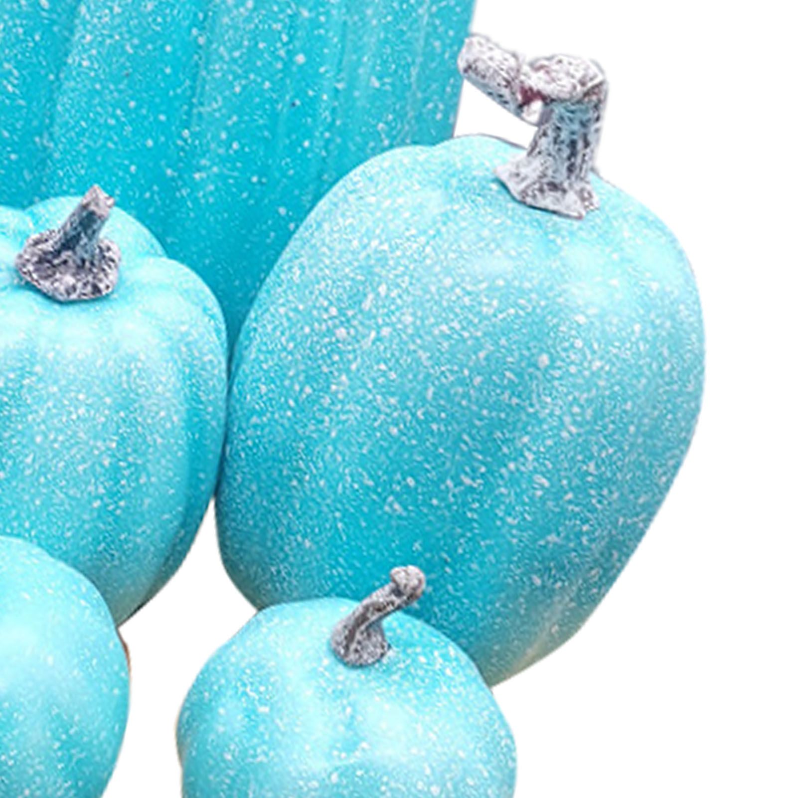 7 Pcs Artificial Pumpkin Cute Lifelike Foam Harvest Pumpkins for Autumn view 5