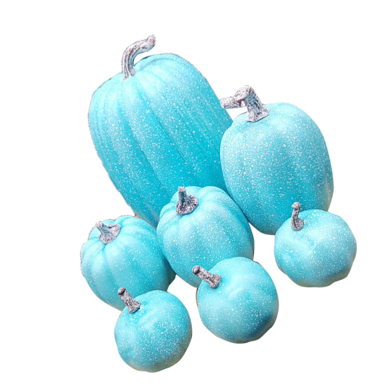 7 Pcs Artificial Pumpkin Cute Lifelike Foam Harvest Pumpkins for Autumn view 6