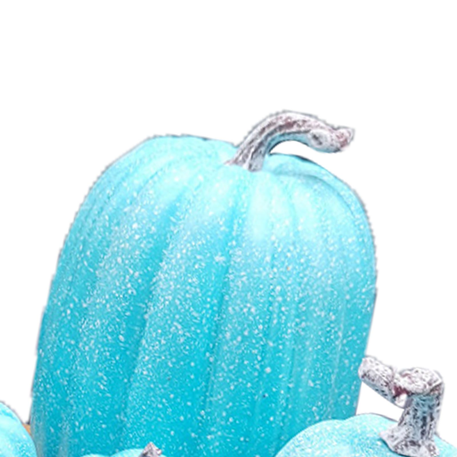 7 Pcs Artificial Pumpkin Cute Lifelike Foam Harvest Pumpkins for Autumn view 7