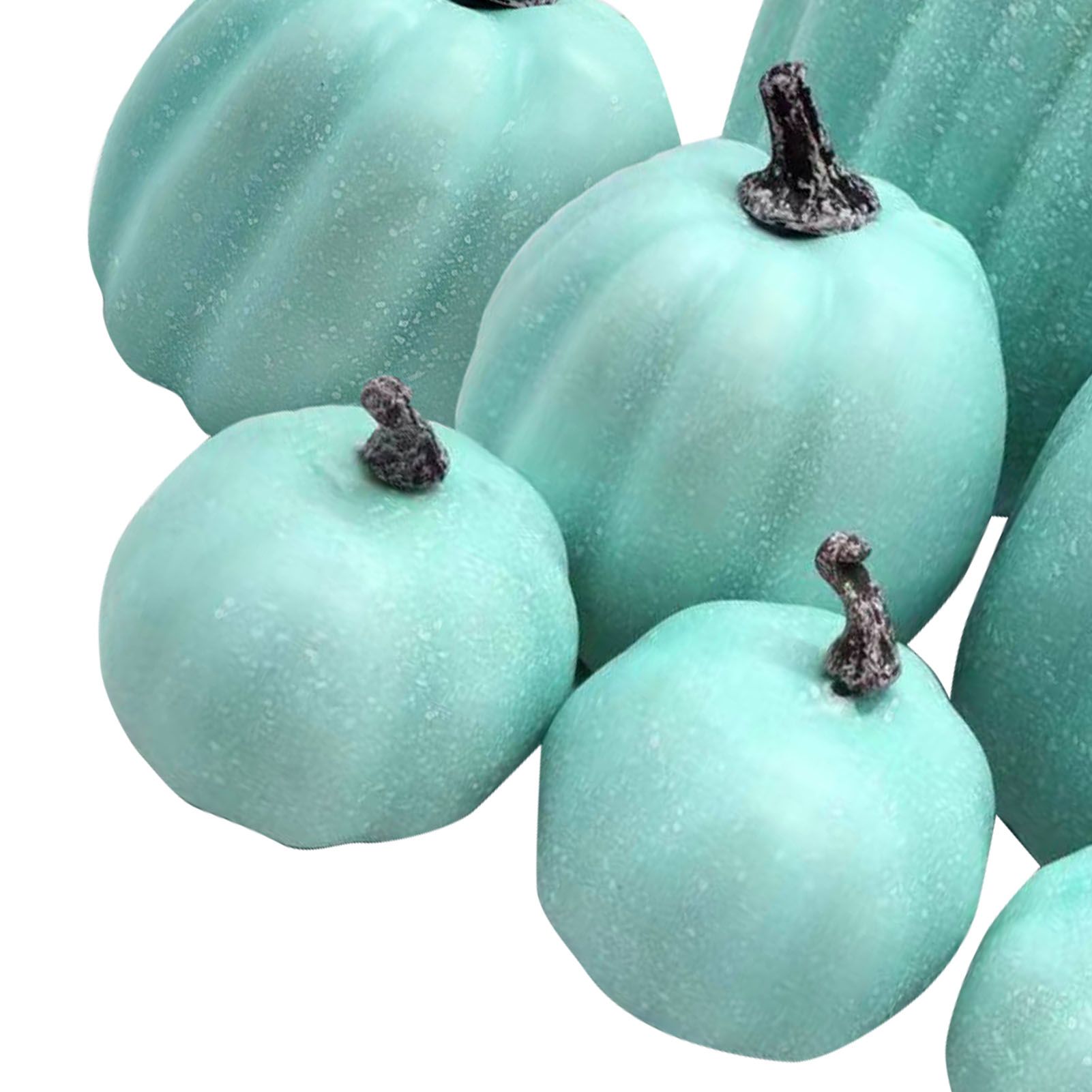 7 Pcs Artificial Pumpkin Cute Lifelike Foam Harvest Pumpkins for Autumn view 2