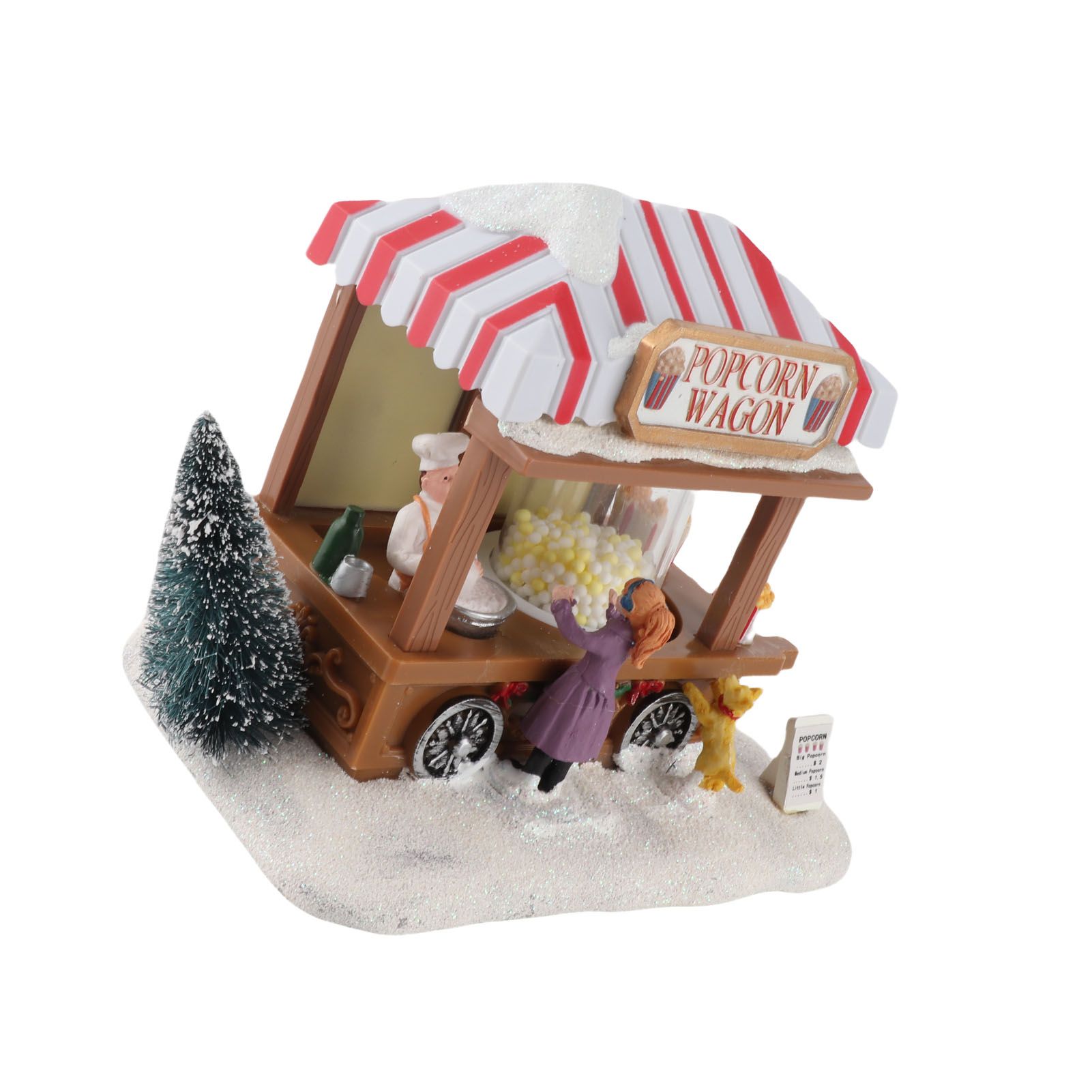 Xmas Music House Glowing Dining Car Music Box Desktop Decorative Ornament view 4
