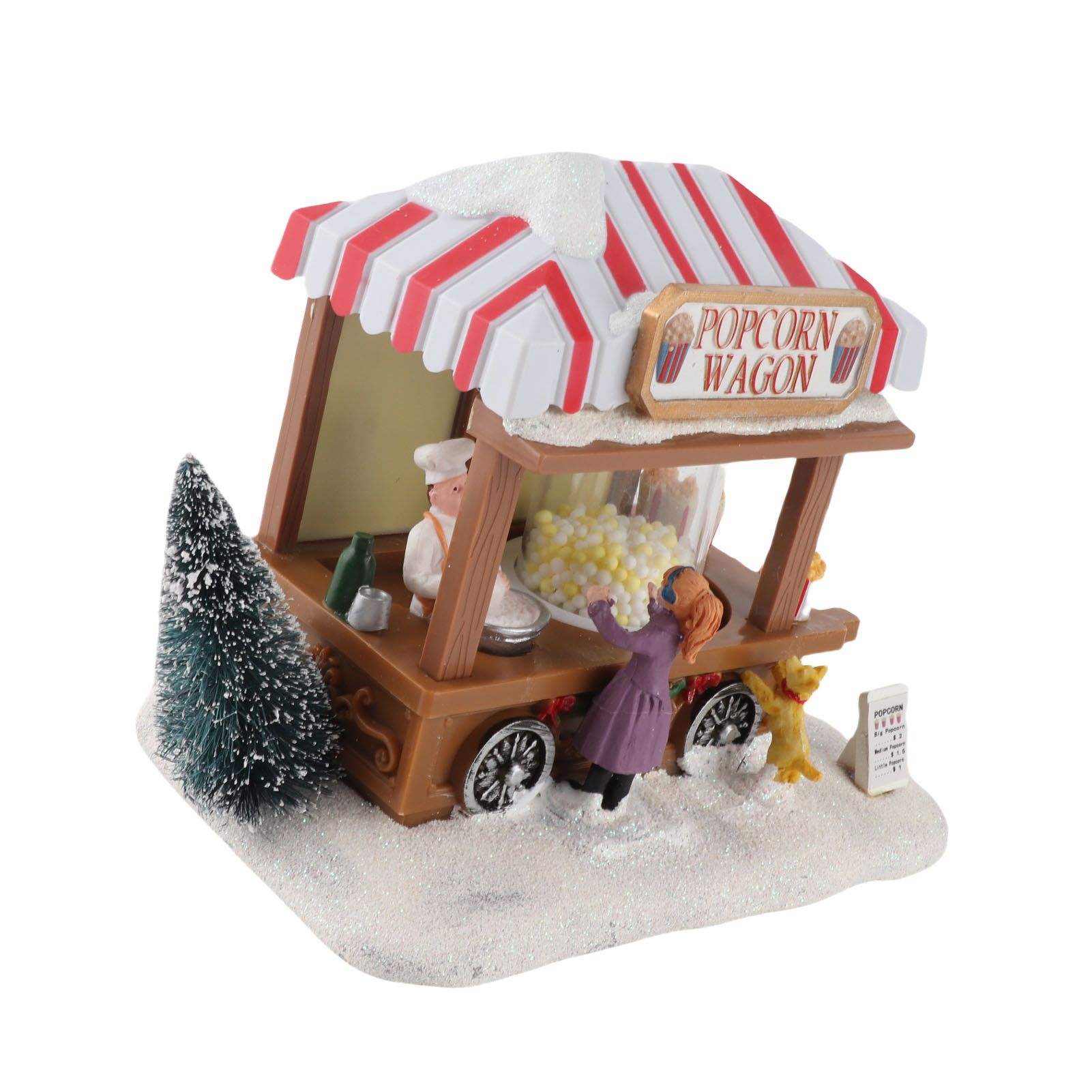 Xmas Music House Glowing Dining Car Music Box Desktop Decorative Ornament view 10