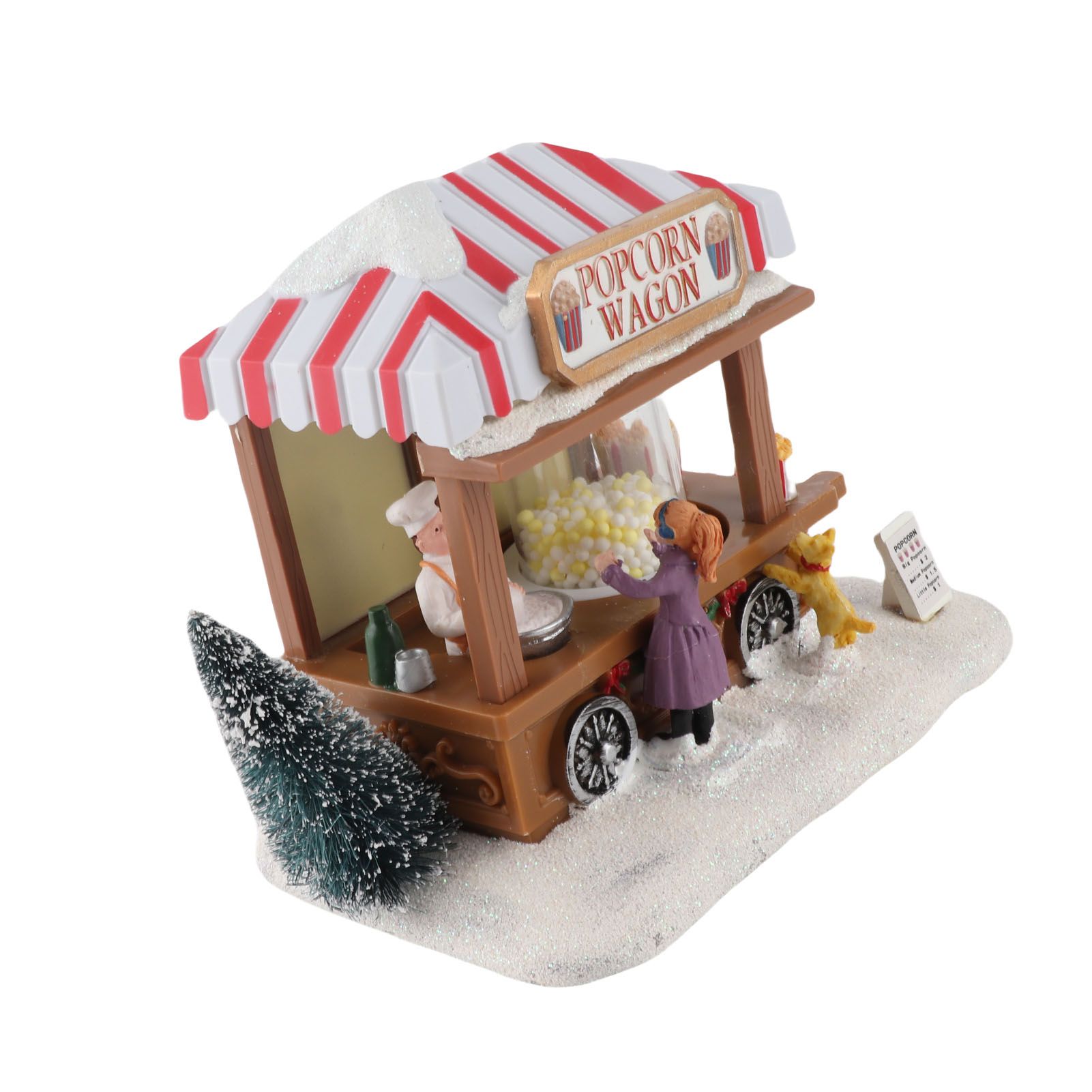 Xmas Music House Glowing Dining Car Music Box Desktop Decorative Ornament view 11