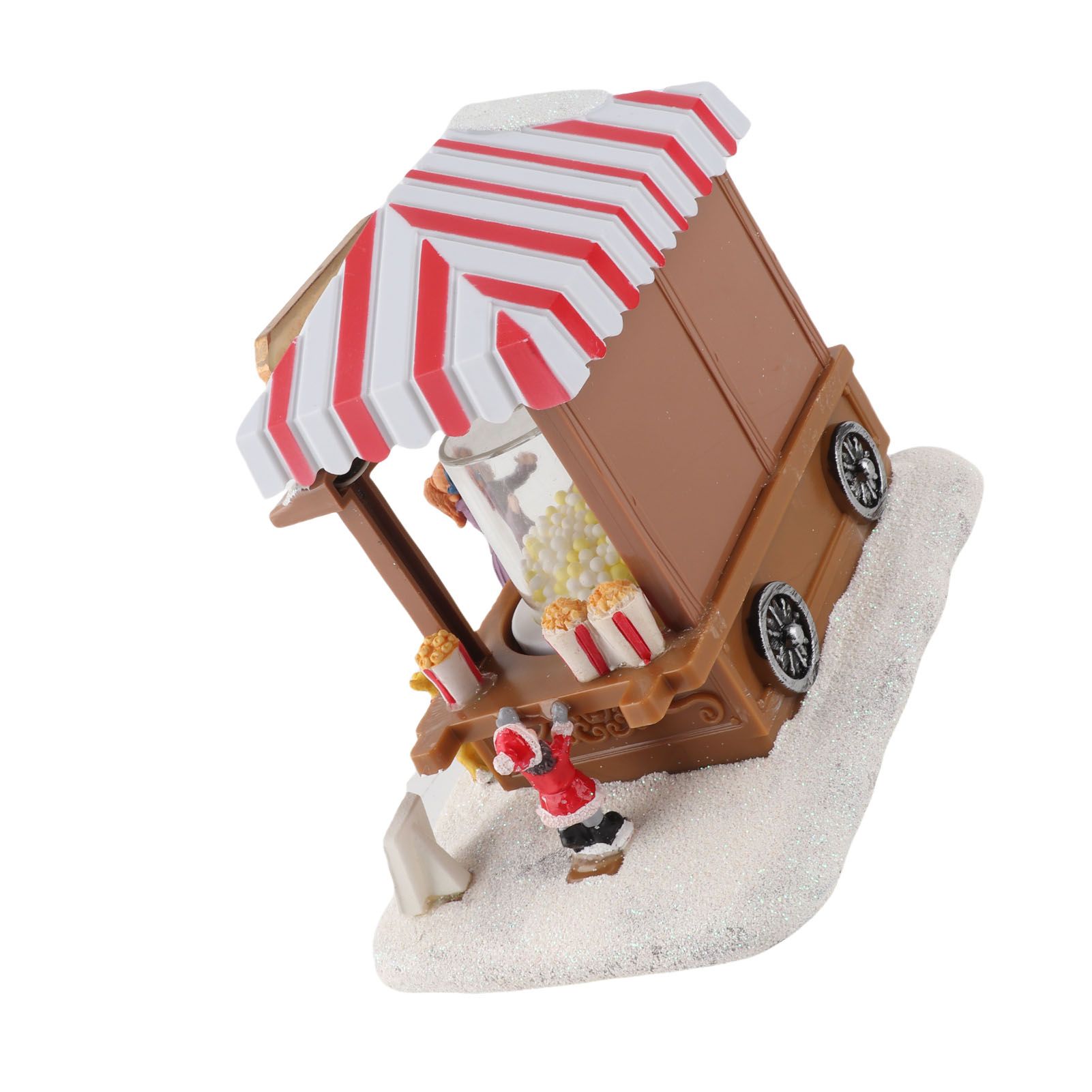 Xmas Music House Glowing Dining Car Music Box Desktop Decorative Ornament view 12