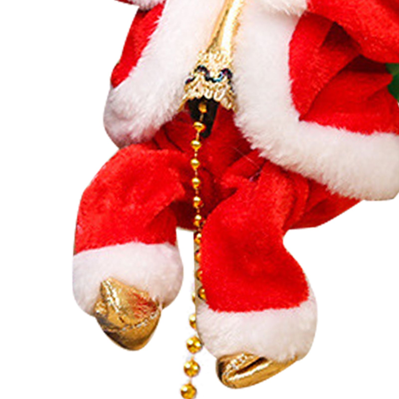 Electric Climbing Santa Ornament Climbs Up and Down Sing Dance Xmas Decoration view 5