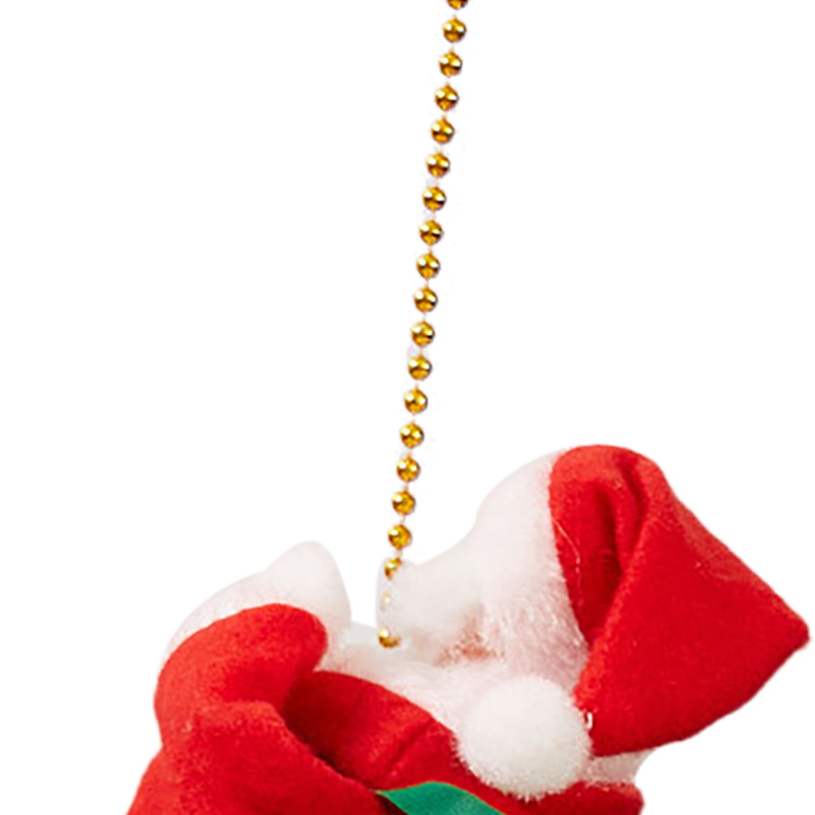 Electric Climbing Santa Ornament Climbs Up and Down Sing Dance Xmas Decoration view 2