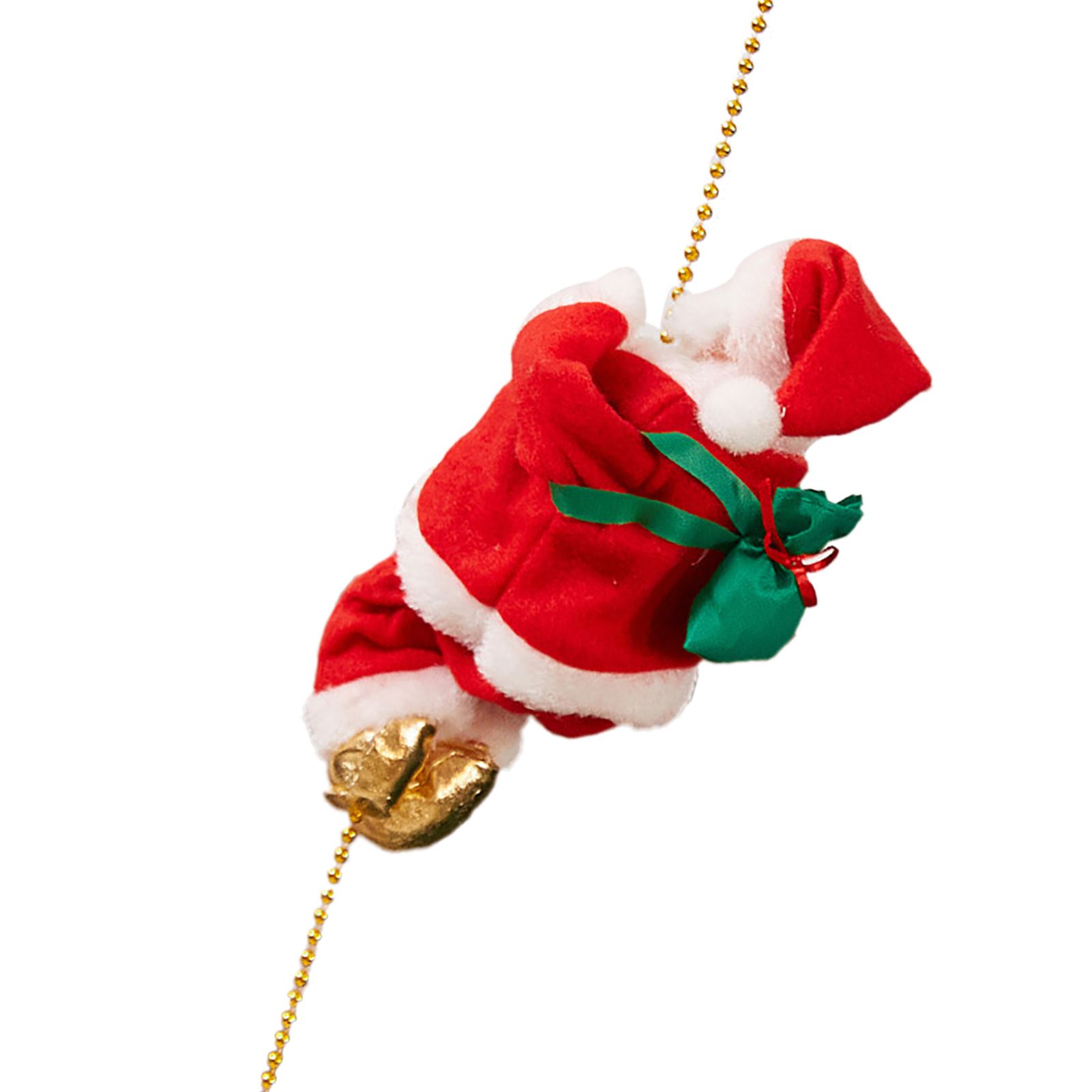 Electric Climbing Santa Ornament Climbs Up and Down Sing Dance Xmas Decoration view 4