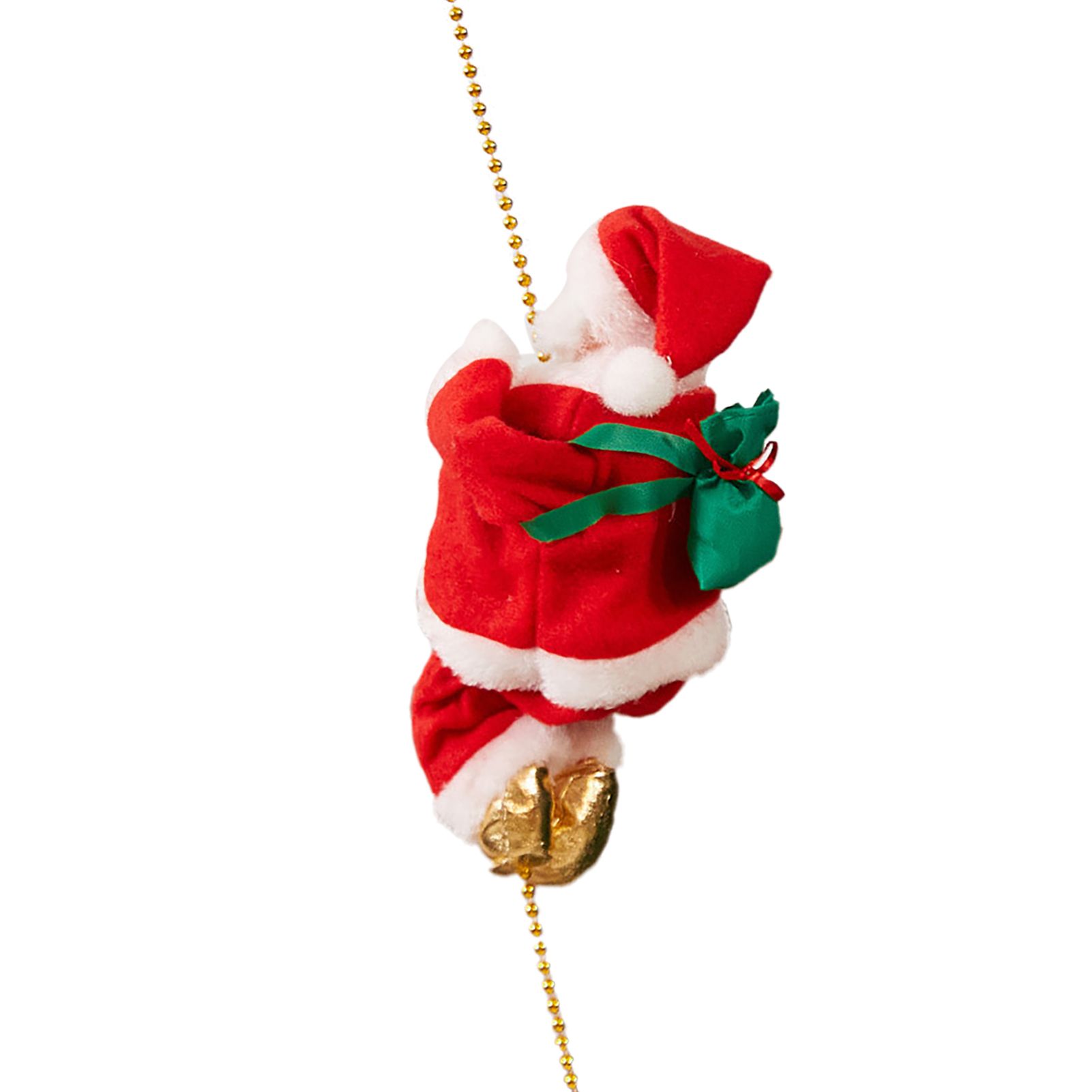 Electric Climbing Santa Ornament Climbs Up and Down Sing Dance Xmas Decoration view 6