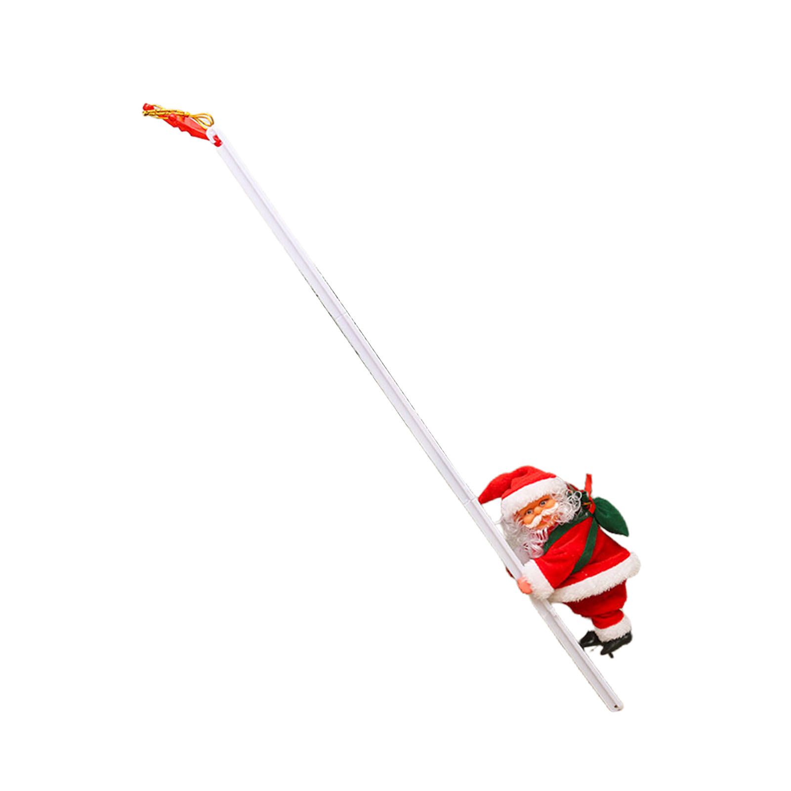 Electric Climbing Ladder Santa Battery Operated Singing Dancing Climbs Up and — image 1