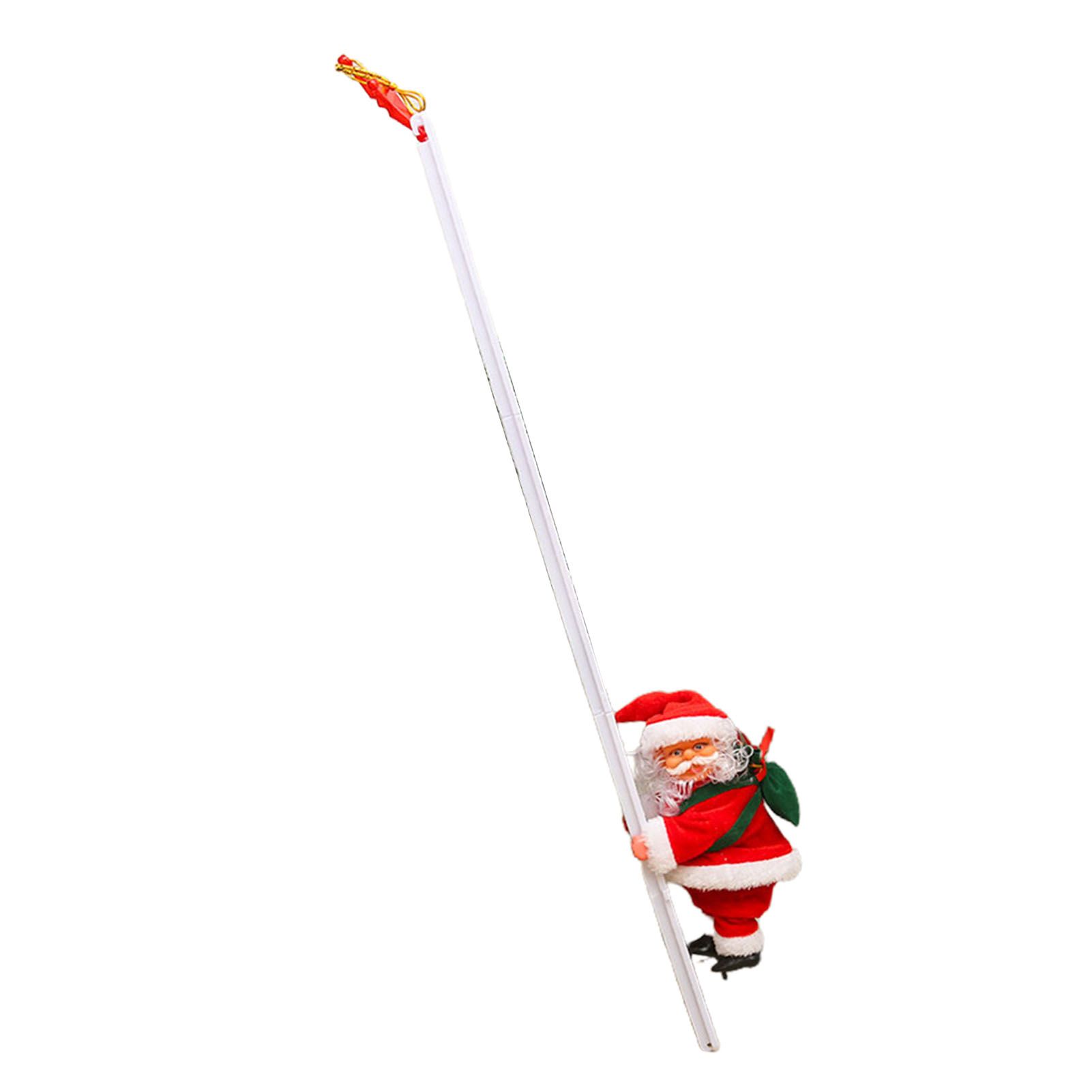 Electric Climbing Ladder Santa Battery Operated Singing Dancing Climbs Up and view 3