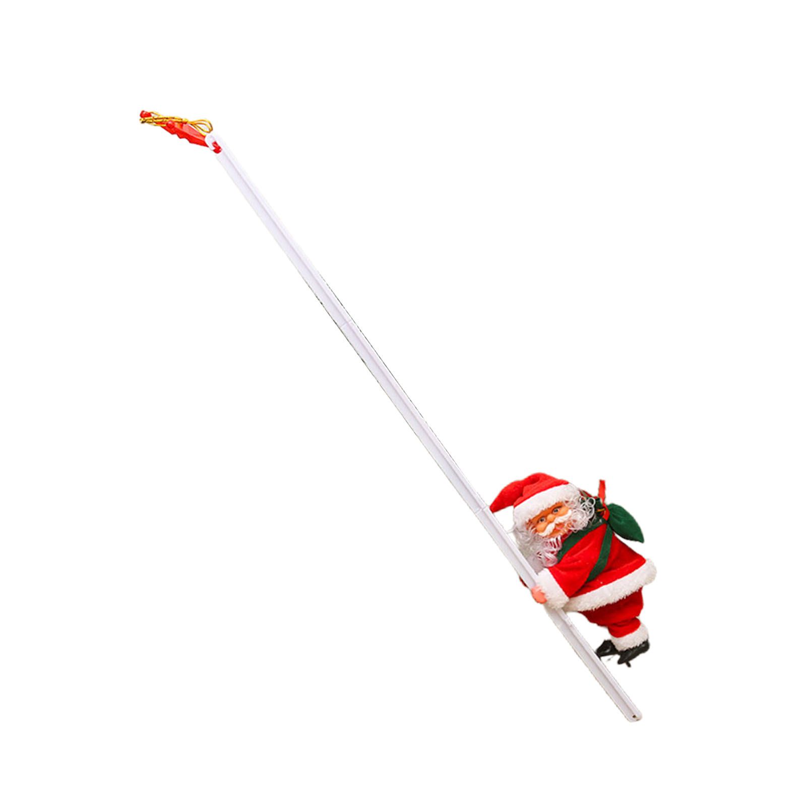 Electric Climbing Ladder Santa Battery Operated Singing Dancing Climbs Up and view 4