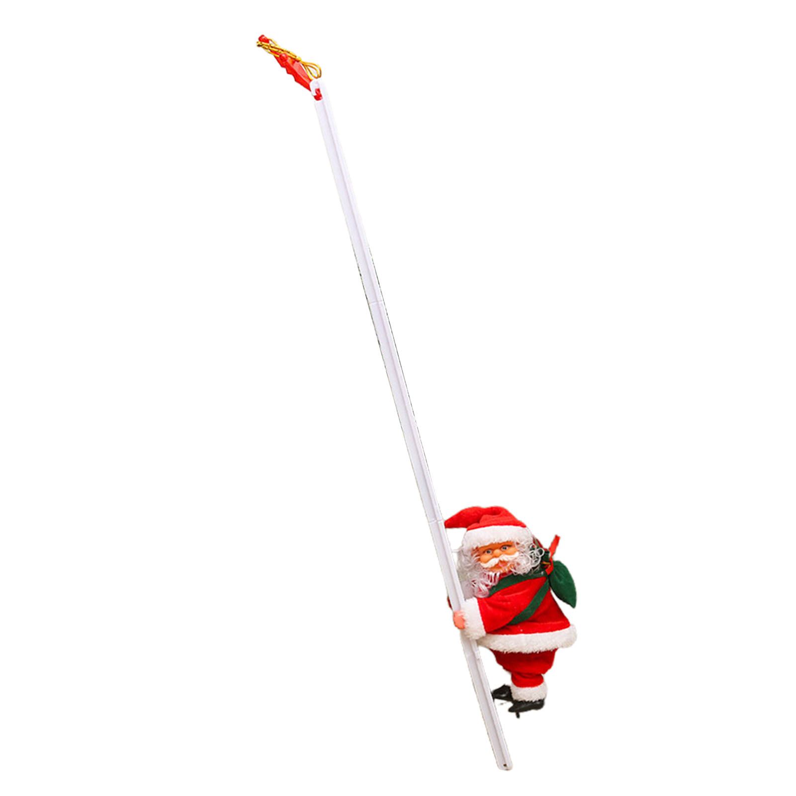 Electric Climbing Ladder Santa Battery Operated Singing Dancing Climbs Up and view 5