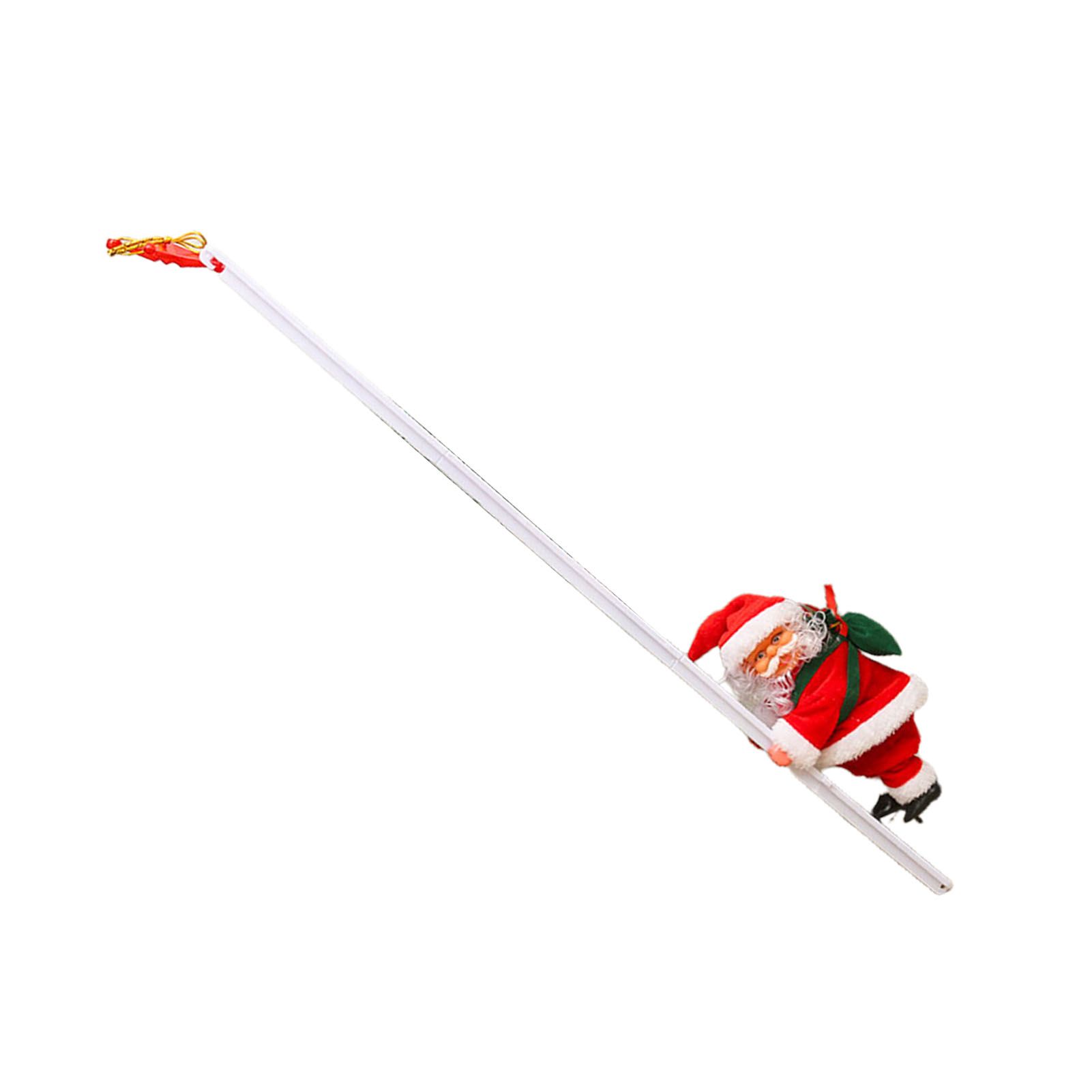 Electric Climbing Ladder Santa Battery Operated Singing Dancing Climbs Up and view 7