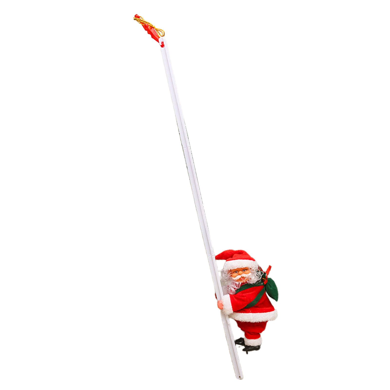Electric Climbing Ladder Santa Battery Operated Singing Dancing Climbs Up and view 8
