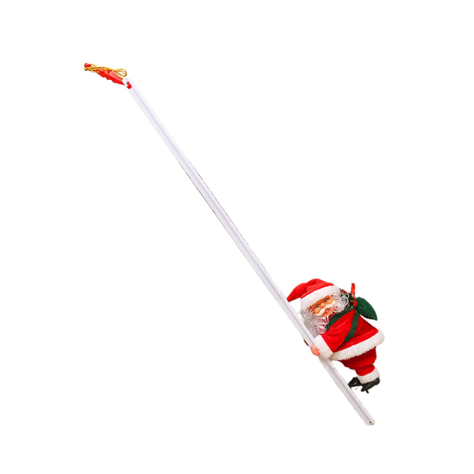 Electric Climbing Ladder Santa Battery Operated Singing Dancing Climbs Up and view 9