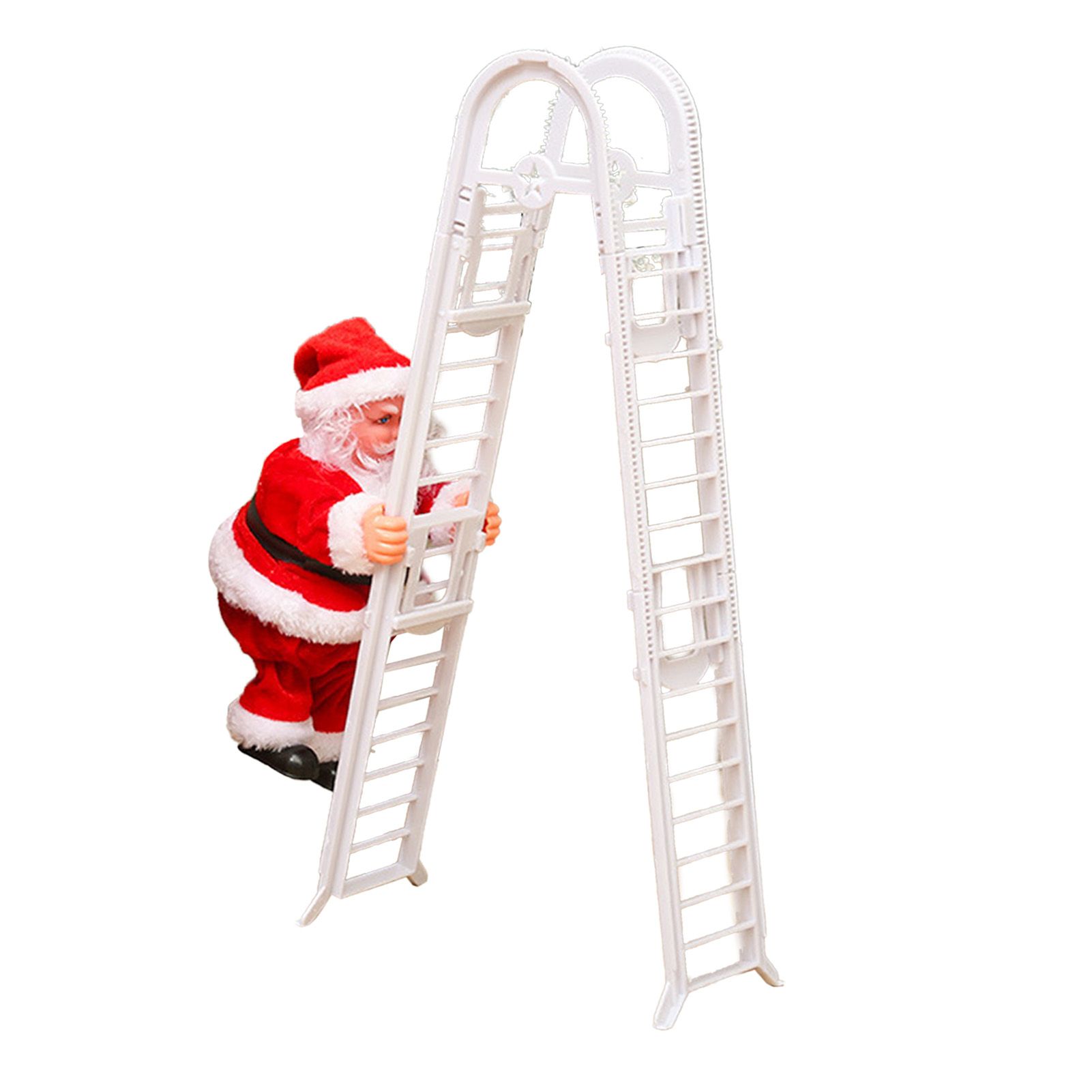 Santa Climbing Ladder Toy Cute Festive Sing Electric Santa Music Toy Xmas view 2