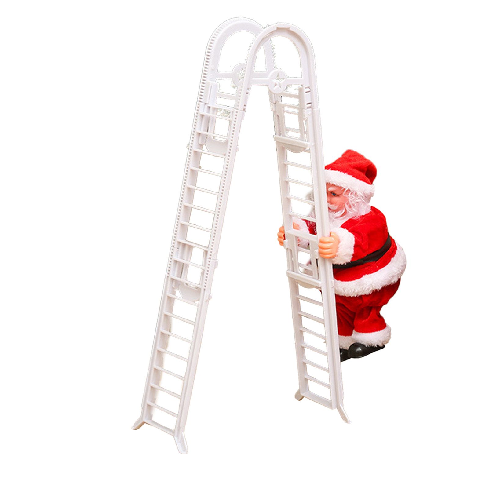 Santa Climbing Ladder Toy Cute Festive Sing Electric Santa Music Toy Xmas view 4