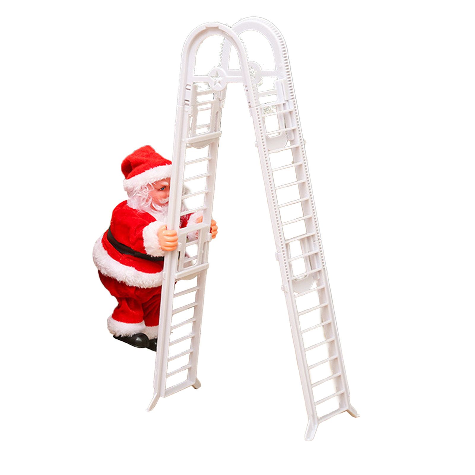 Santa Climbing Ladder Toy Cute Festive Sing Electric Santa Music Toy Xmas view 5