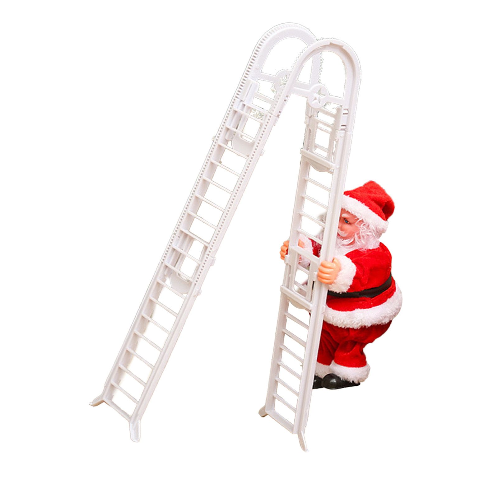 Santa Climbing Ladder Toy Cute Festive Sing Electric Santa Music Toy Xmas view 6