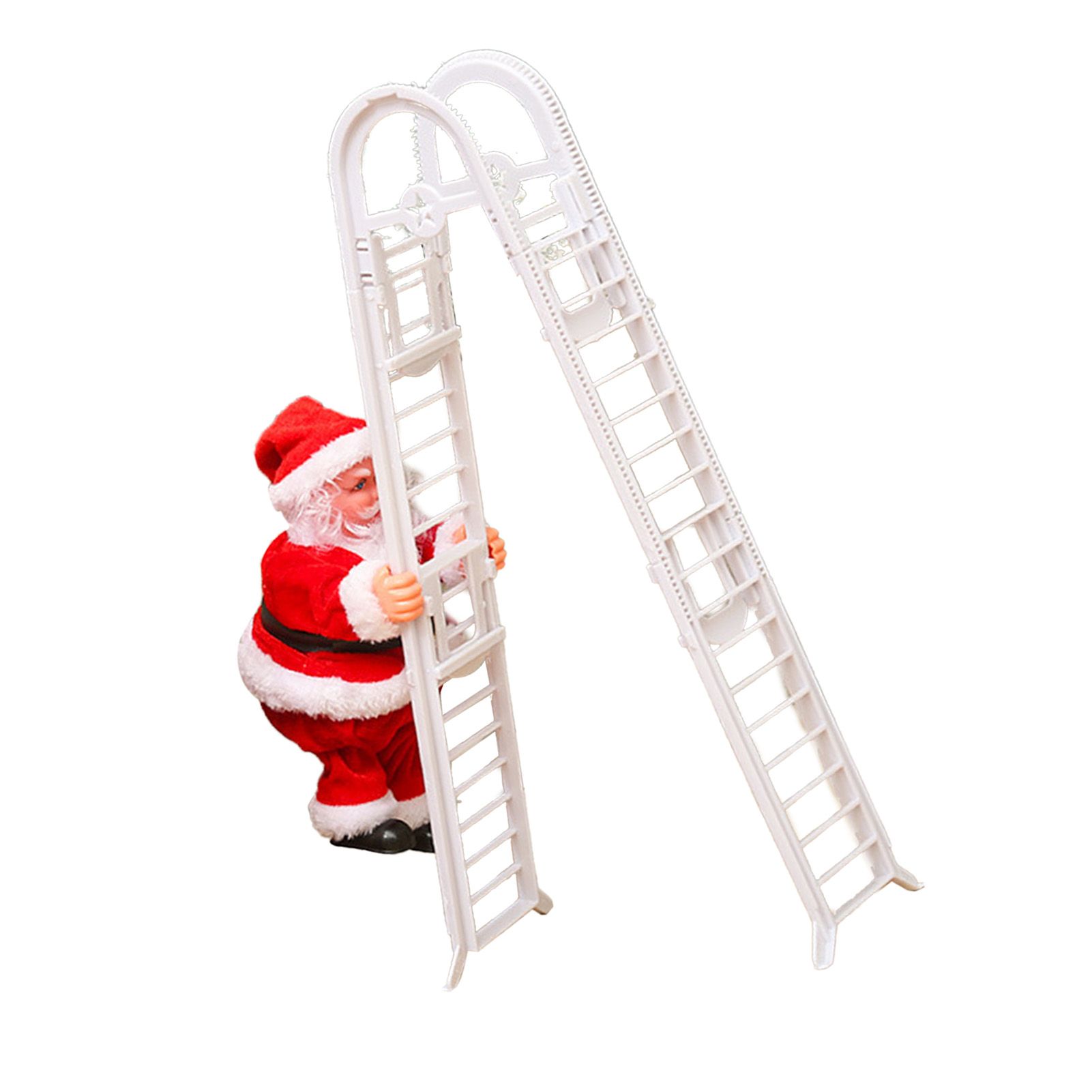 Santa Climbing Ladder Toy Cute Festive Sing Electric Santa Music Toy Xmas view 7