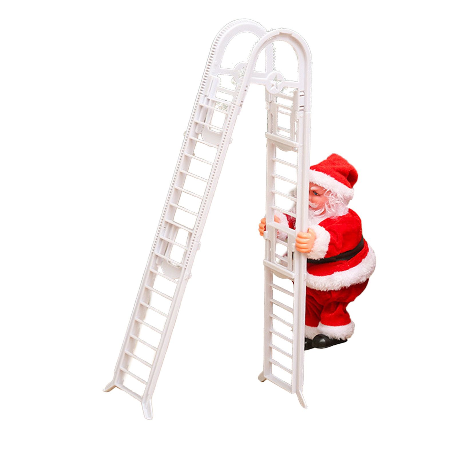 Santa Climbing Ladder Toy Cute Festive Sing Electric Santa Music Toy Xmas view 8