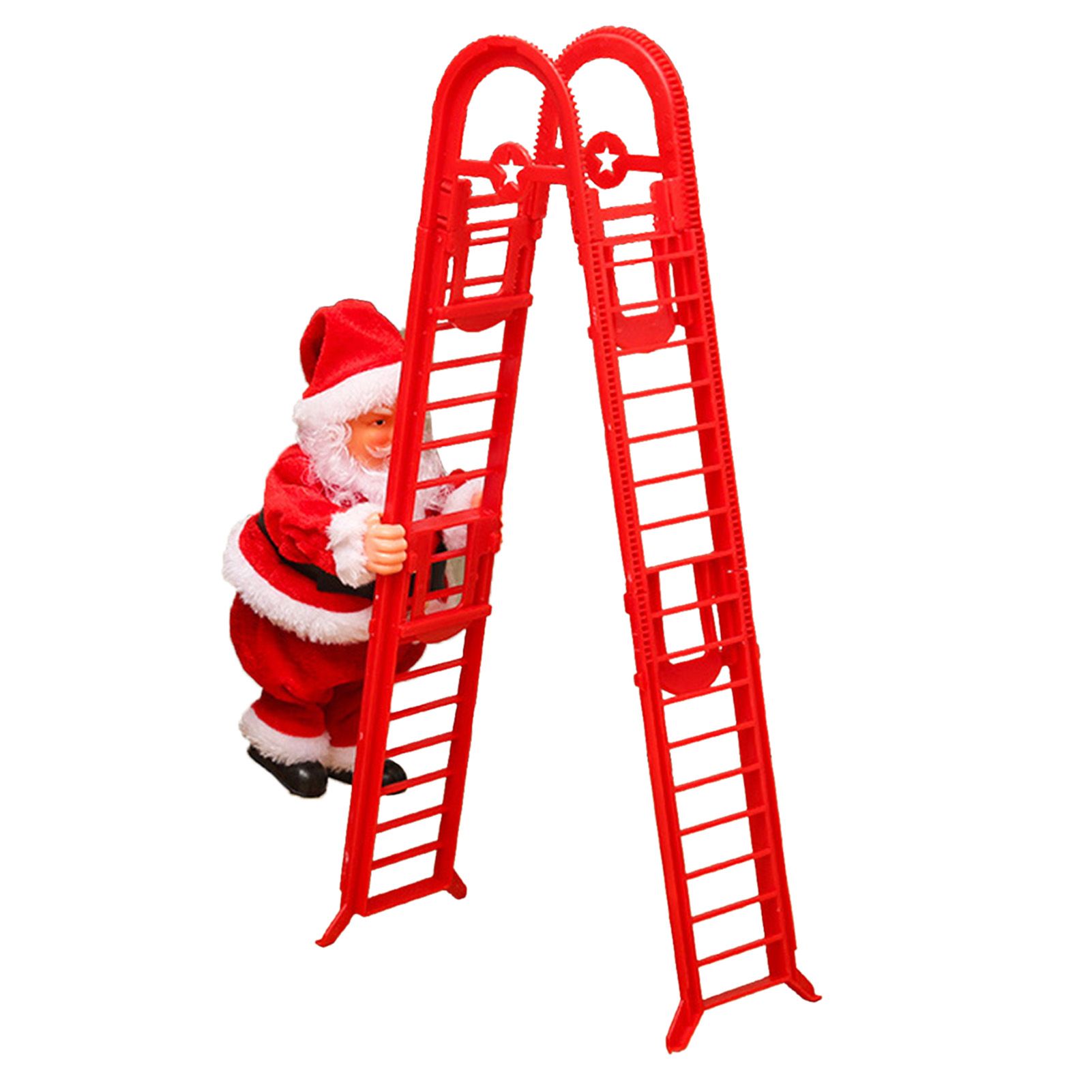 Santa Climbing Ladder Toy Cute Festive Sing Electric Santa Music Toy Xmas view 3