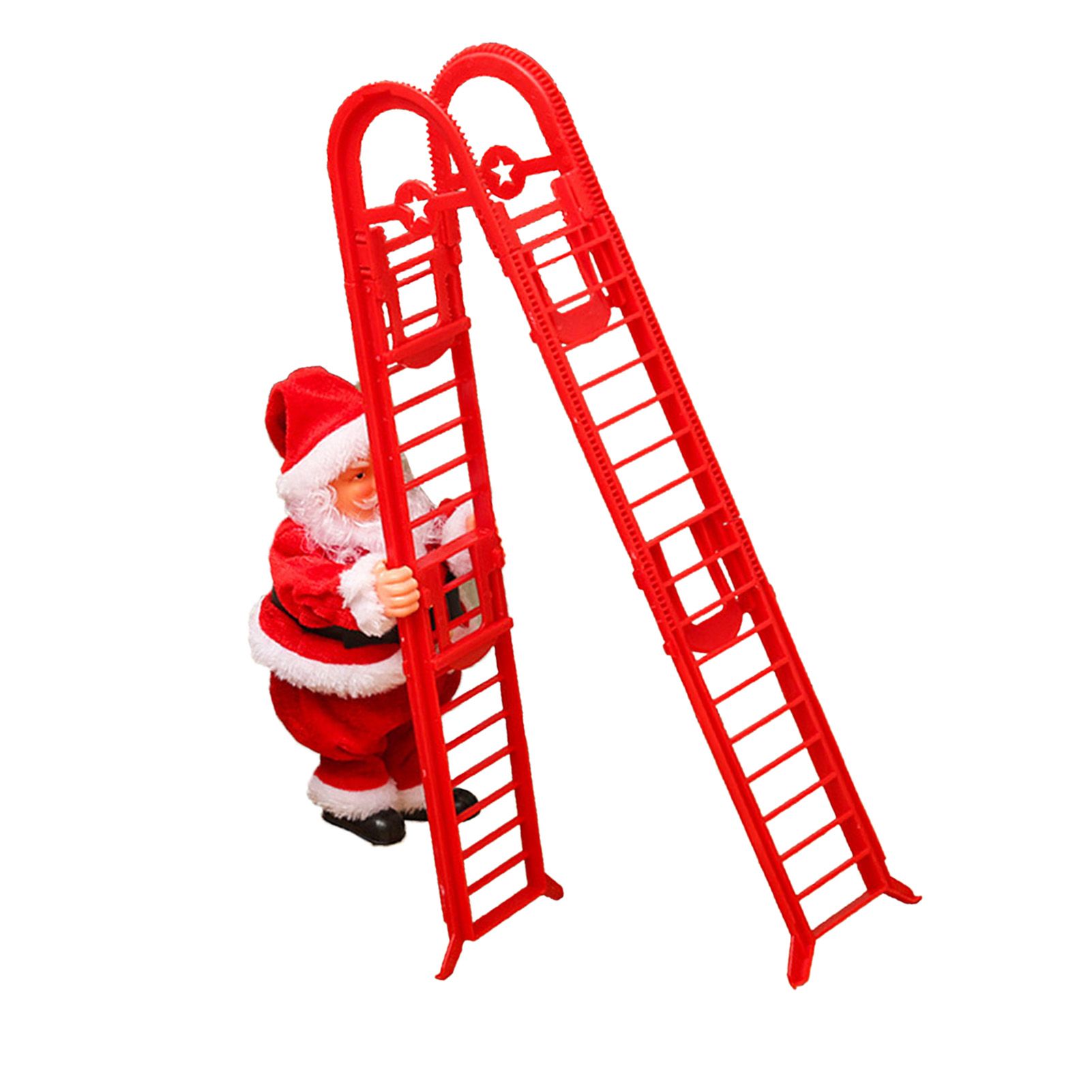 Santa Climbing Ladder Toy Cute Festive Sing Electric Santa Music Toy Xmas view 5