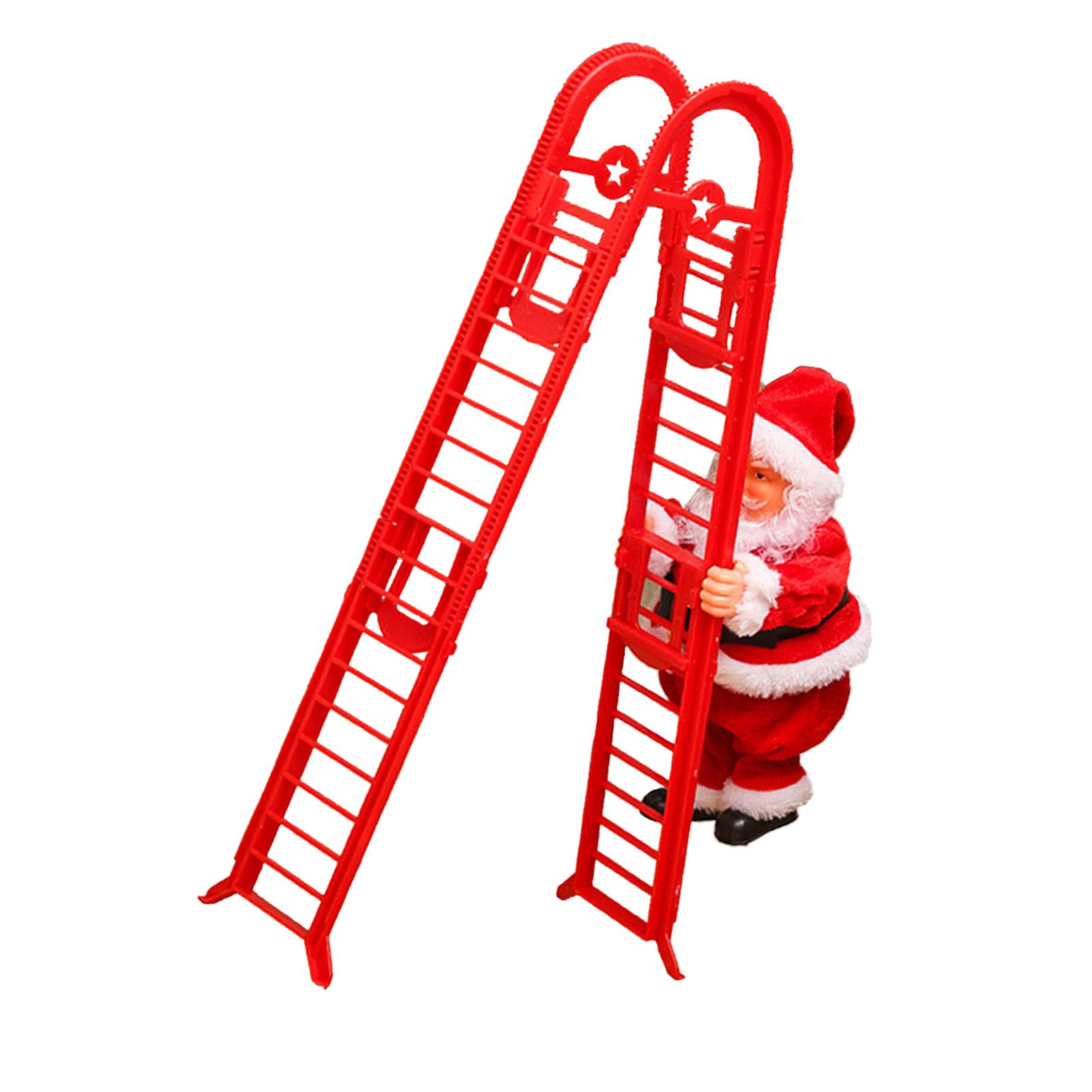 Santa Climbing Ladder Toy Cute Festive Sing Electric Santa Music Toy Xmas view 6