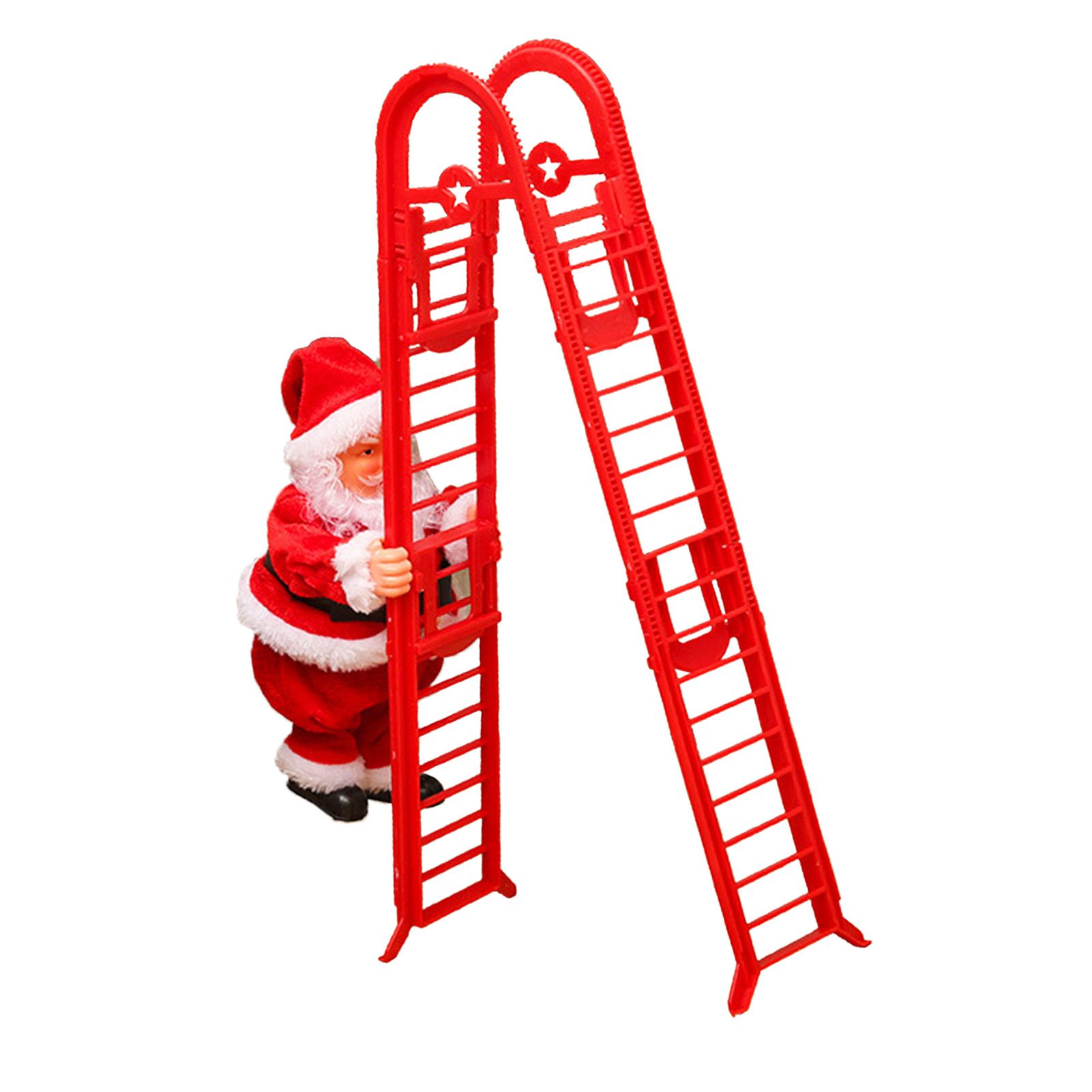 Santa Climbing Ladder Toy Cute Festive Sing Electric Santa Music Toy Xmas view 7
