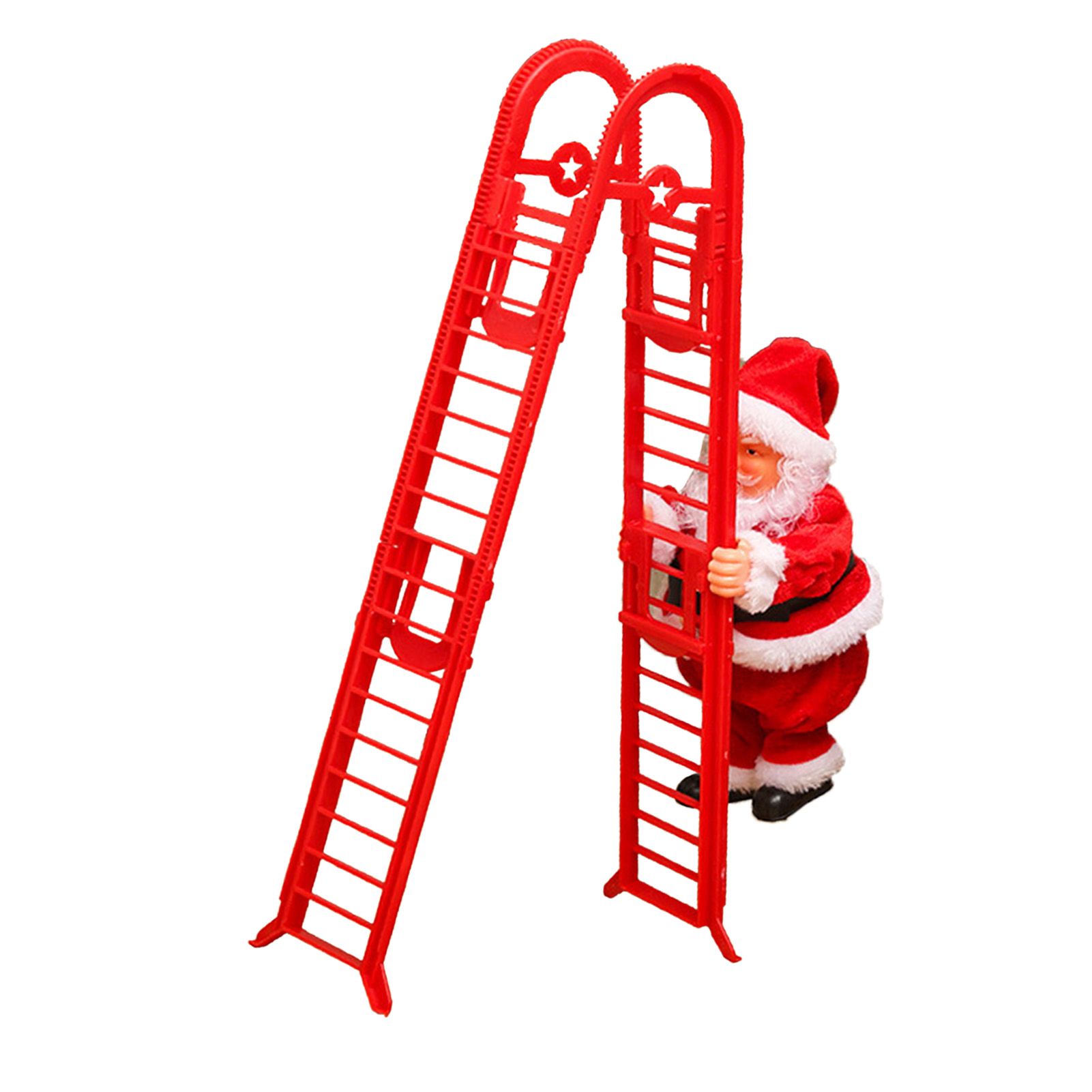 Santa Climbing Ladder Toy Cute Festive Sing Electric Santa Music Toy Xmas view 8