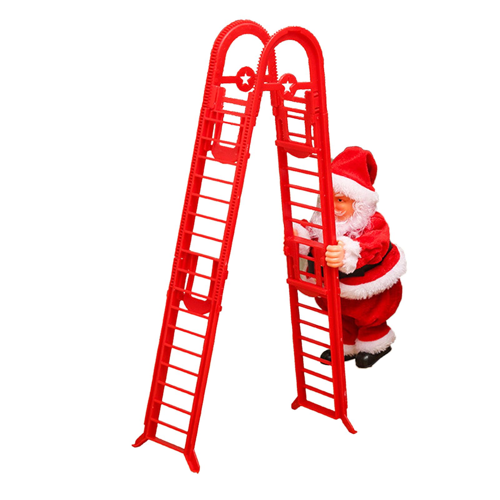 Santa Climbing Ladder Toy Cute Festive Sing Electric Santa Music Toy Xmas view 9