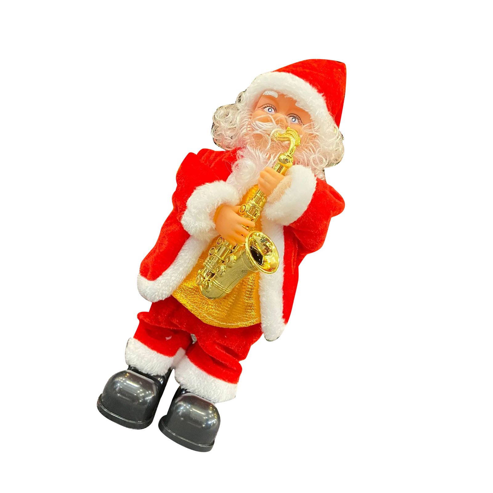 Electric Singing Dancing Santa Musical Figure Decoration Battery Operated Xmas — image 1