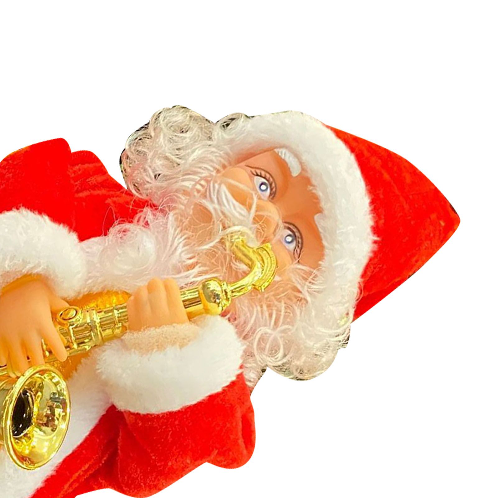 Electric Singing Dancing Santa Musical Figure Decoration Battery Operated Xmas view 2