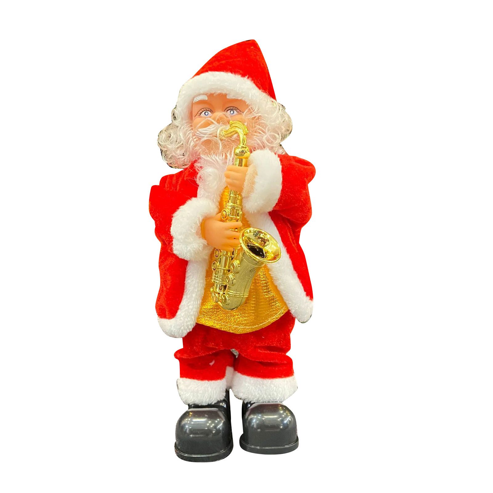 Electric Singing Dancing Santa Musical Figure Decoration Battery Operated Xmas view 3