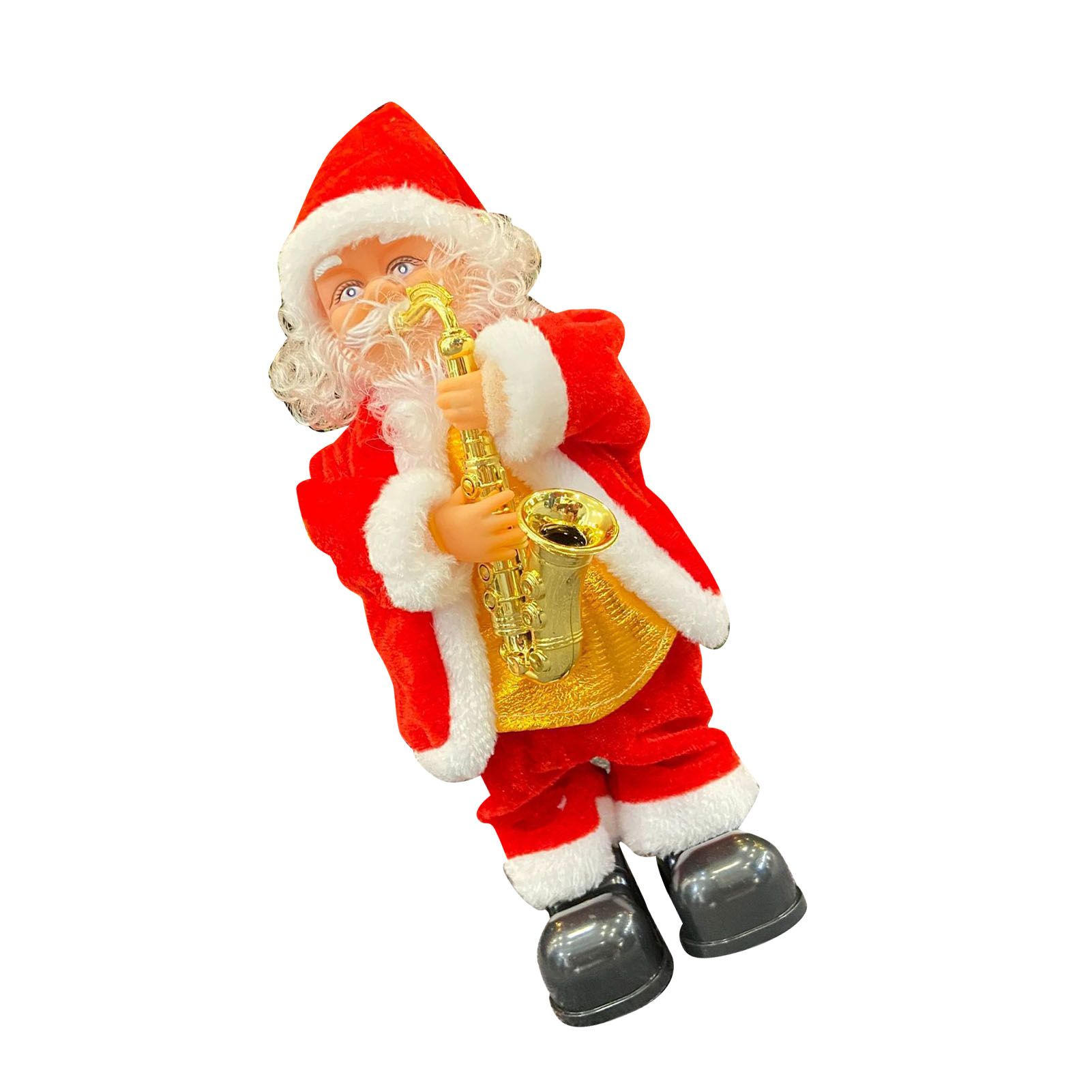 Electric Singing Dancing Santa Musical Figure Decoration Battery Operated Xmas view 6