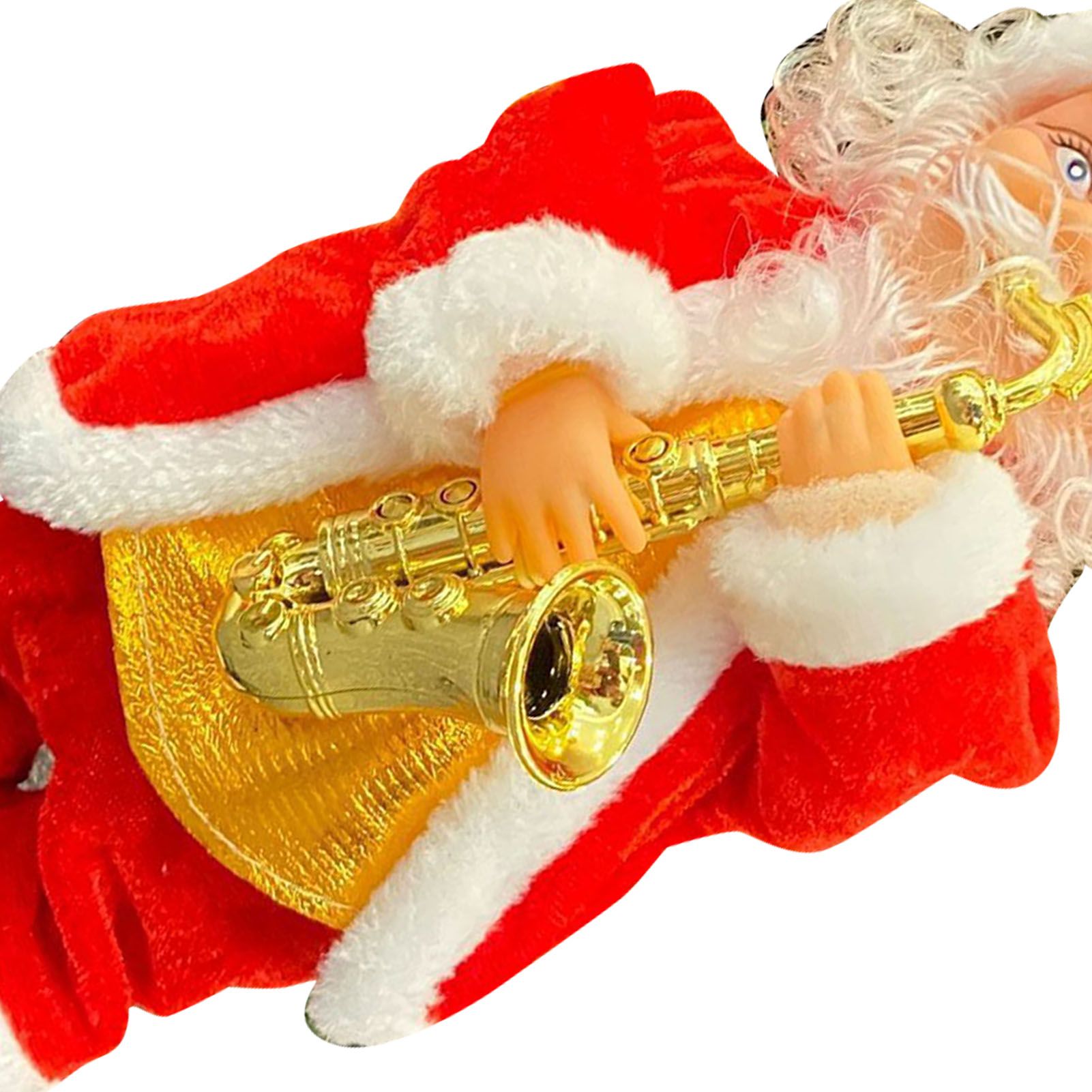 Electric Singing Dancing Santa Musical Figure Decoration Battery Operated Xmas view 7