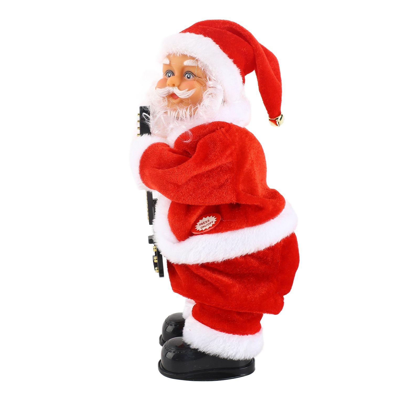 Electric Singing Dancing Santa Musical Figure Decoration Battery Operated Xmas view 3