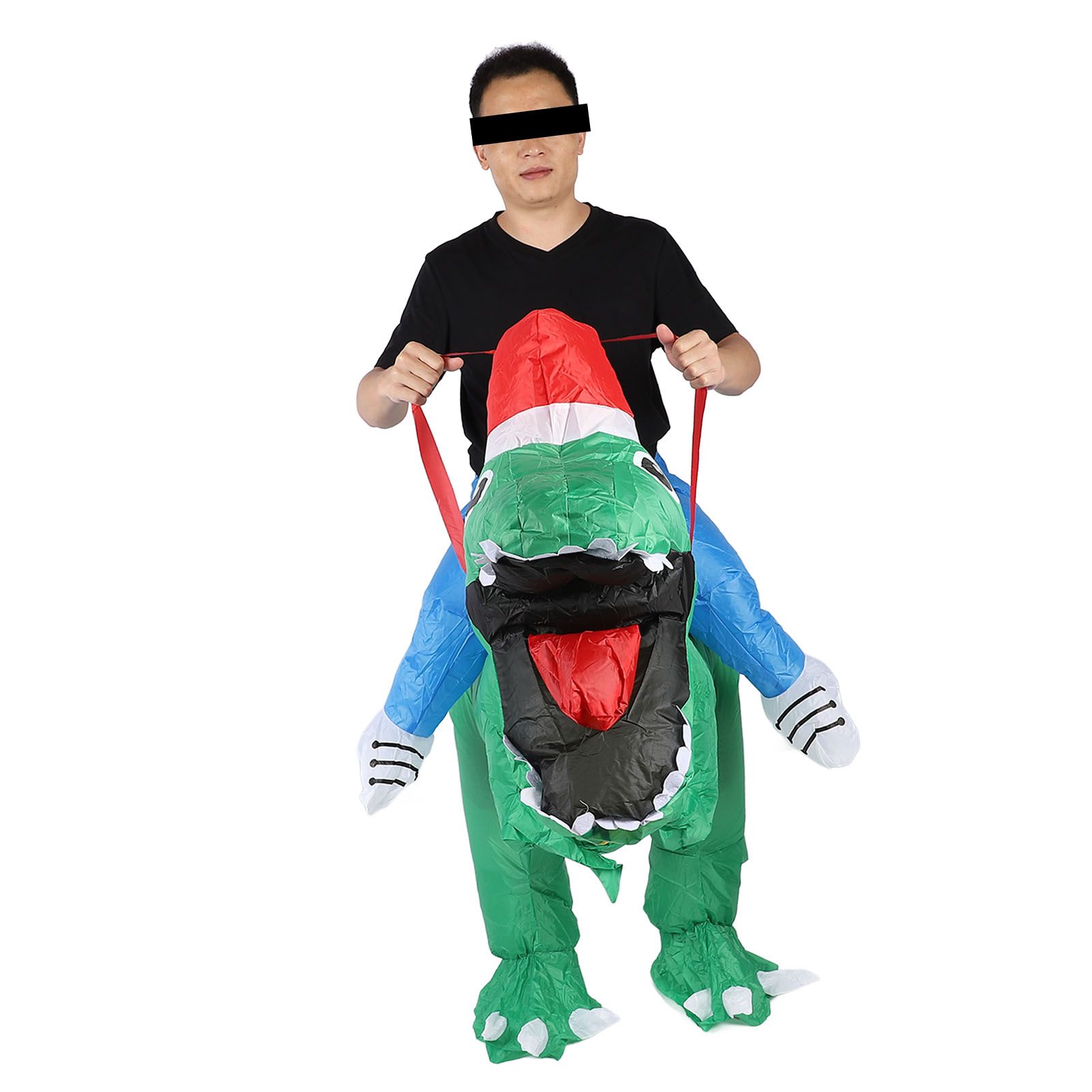 Xmas Riding Dinosaur Costume Xmas Cosplay Costume Funny Xmas Riding Dinosaur view 8