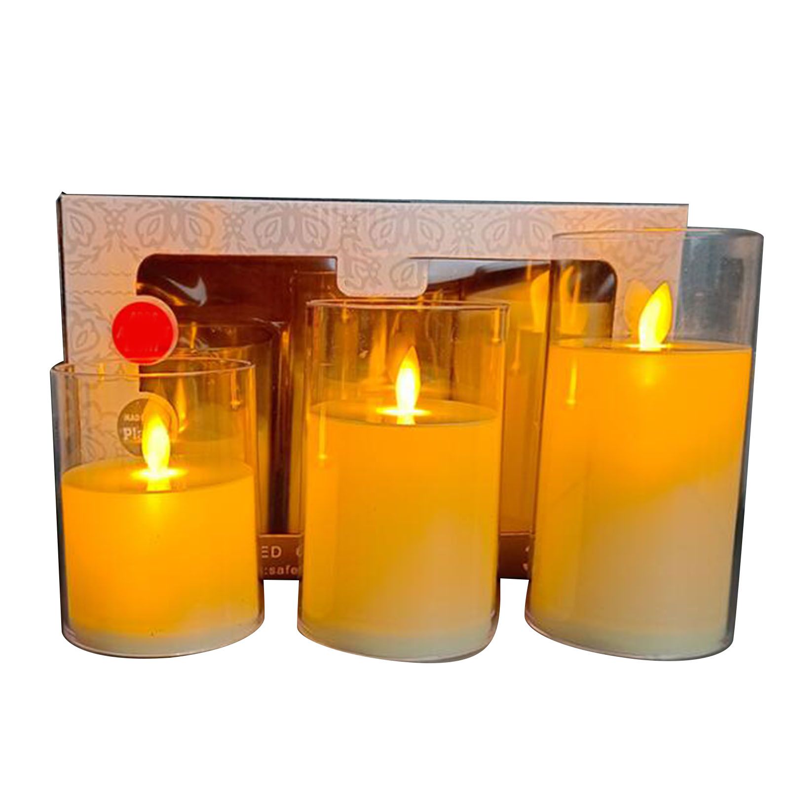 3PCS Flameless LED Candles Electronic Candle Light for Wedding Table Festival view 3
