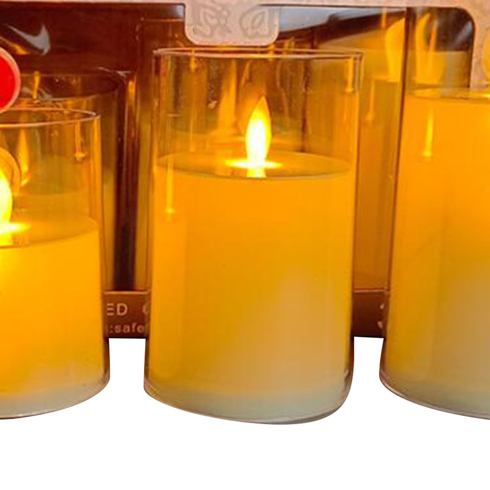 3PCS Flameless LED Candles Electronic Candle Light for Wedding Table Festival view 5